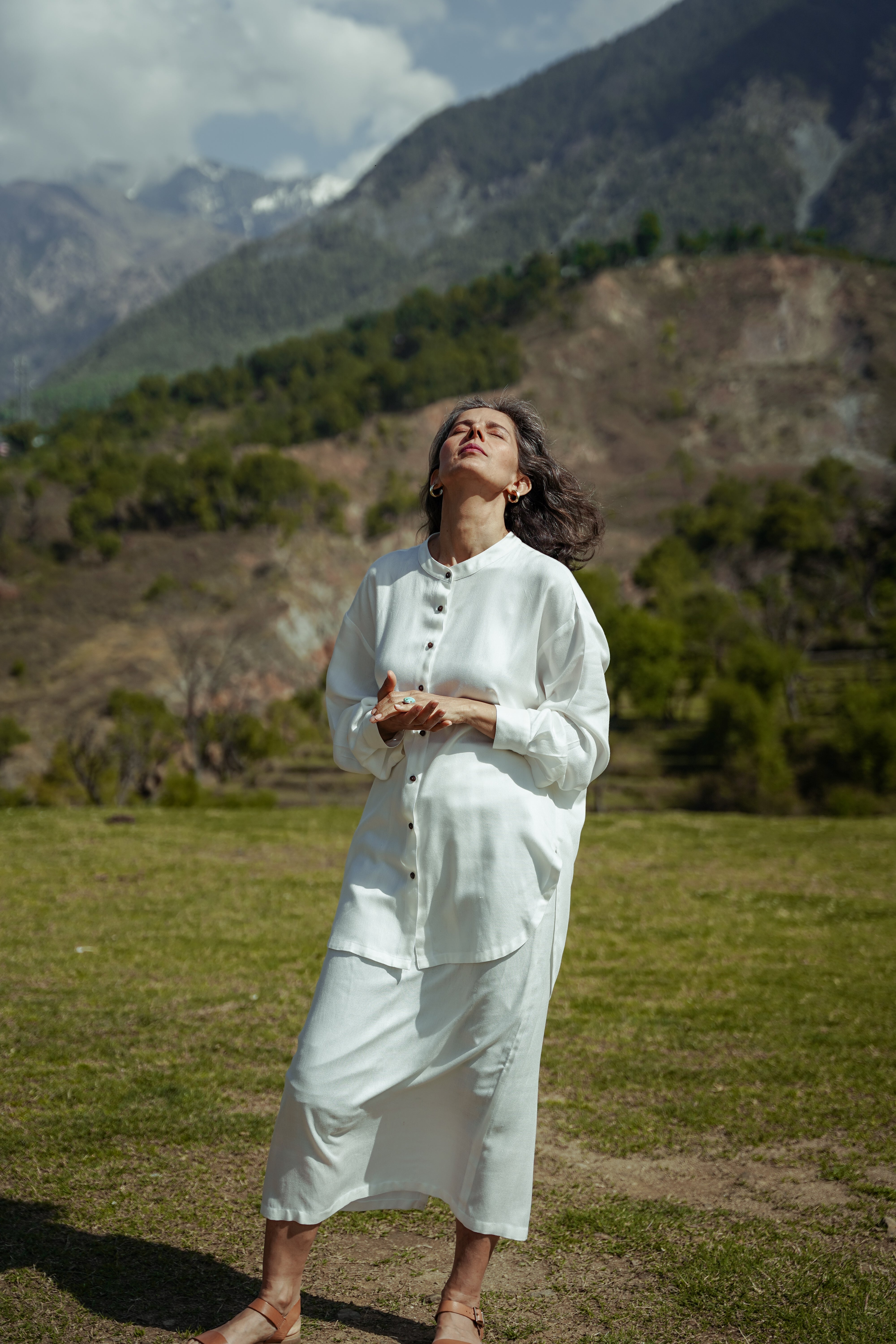 Lotus Silk Button Shirt