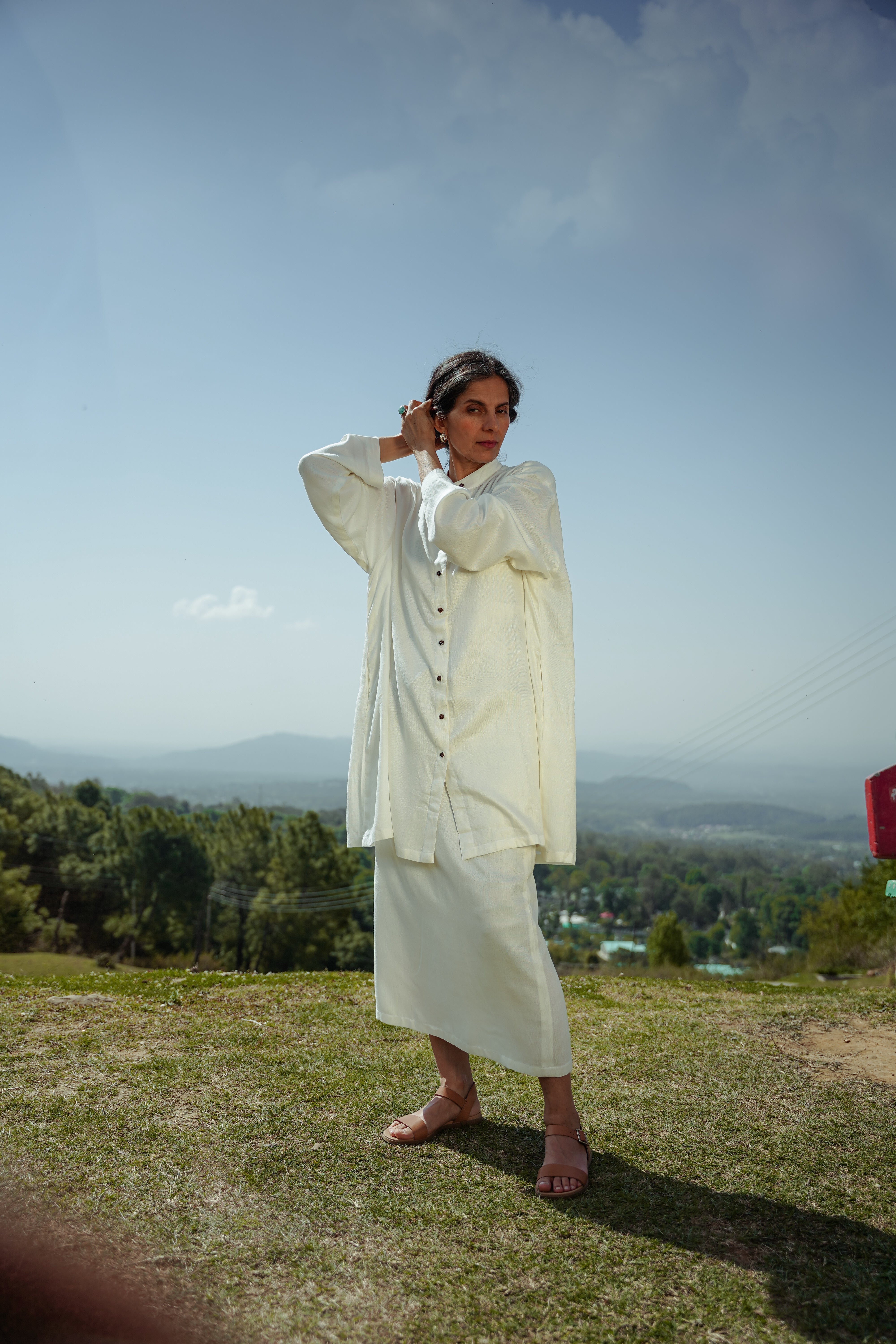 Lotus Silk Kurta Shirt