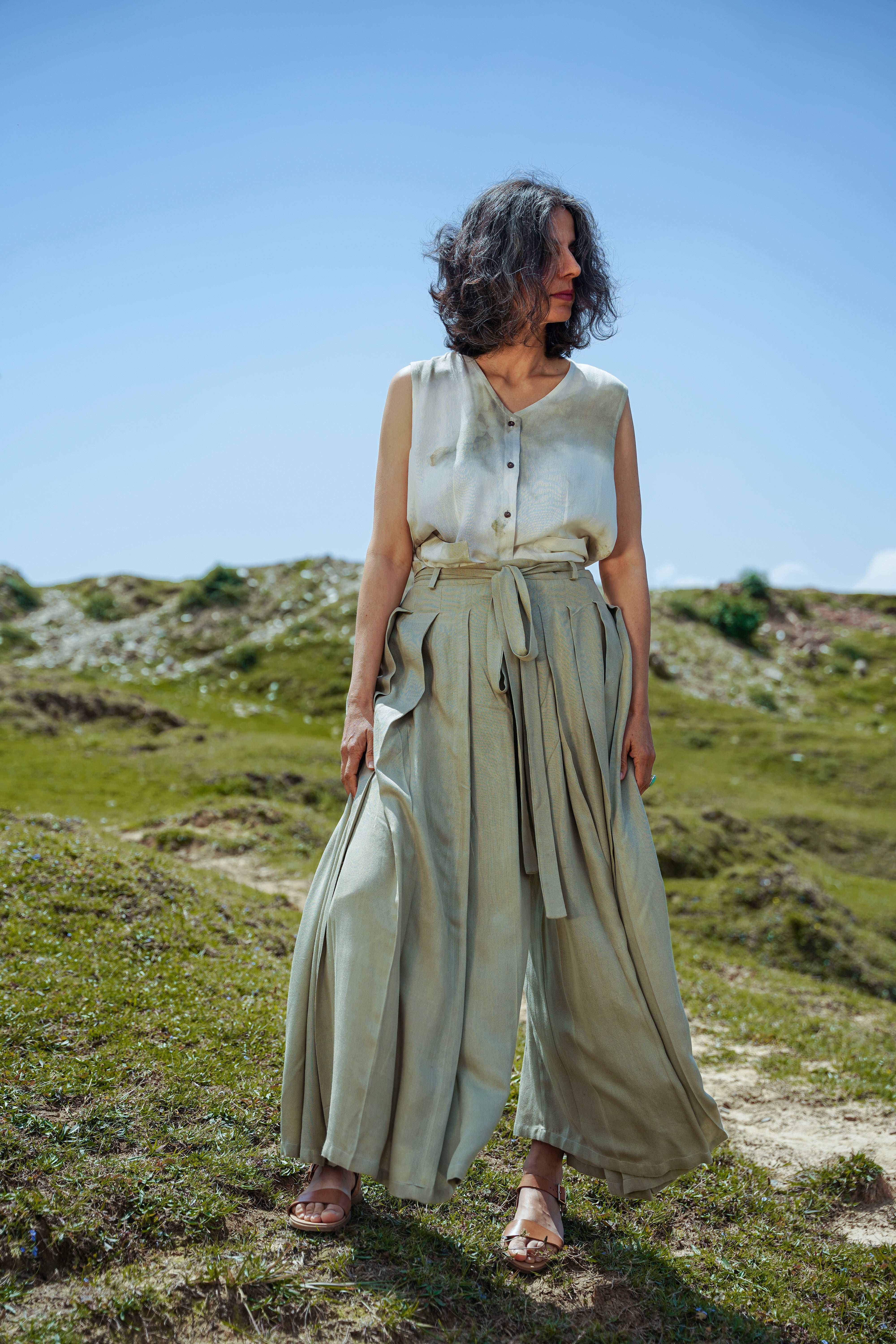 Lotus Silk Hakama Pants