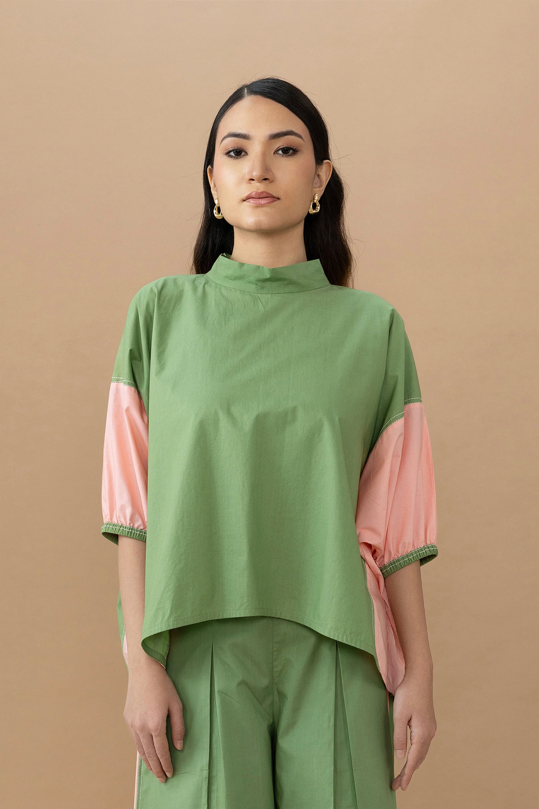 Gina Top - Olive + Quartz