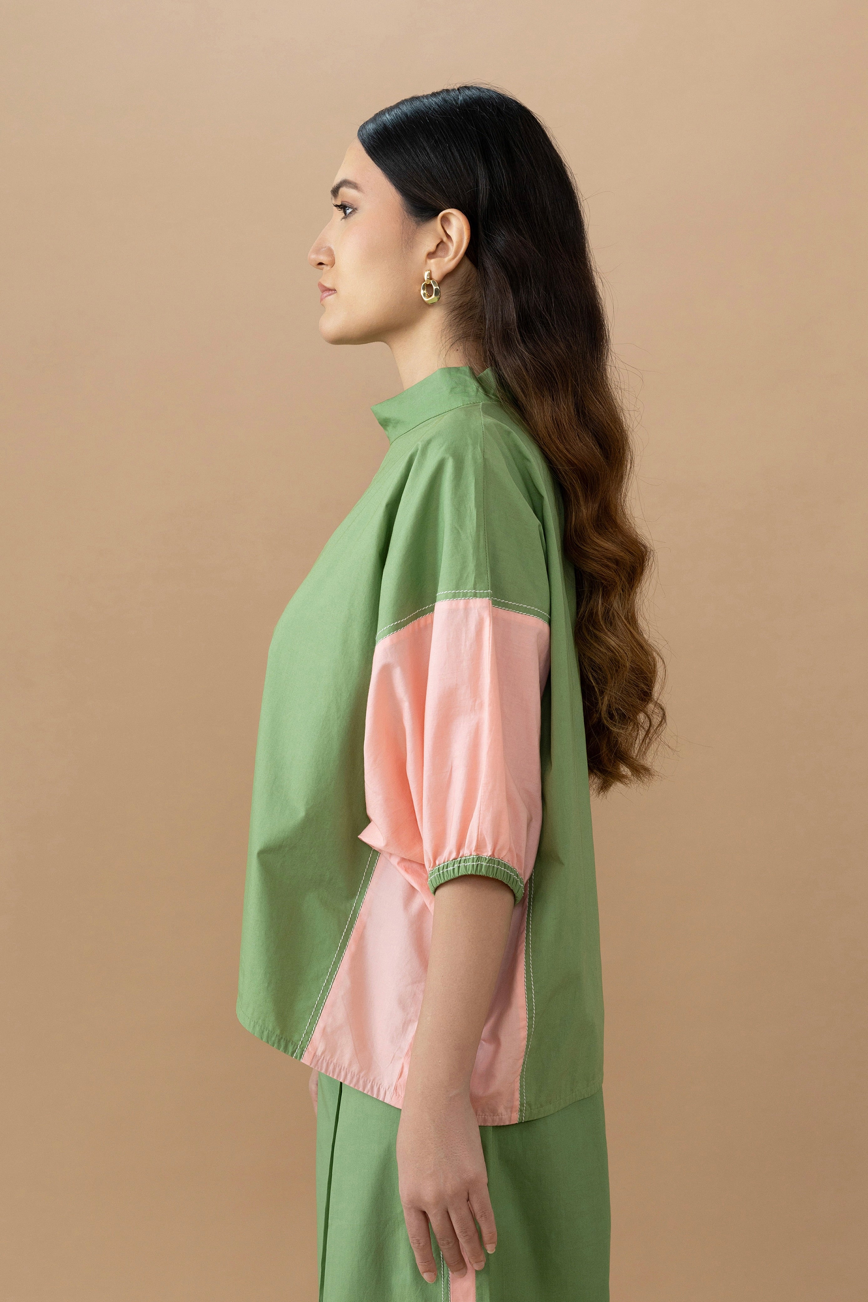 Gina Top - Olive + Quartz