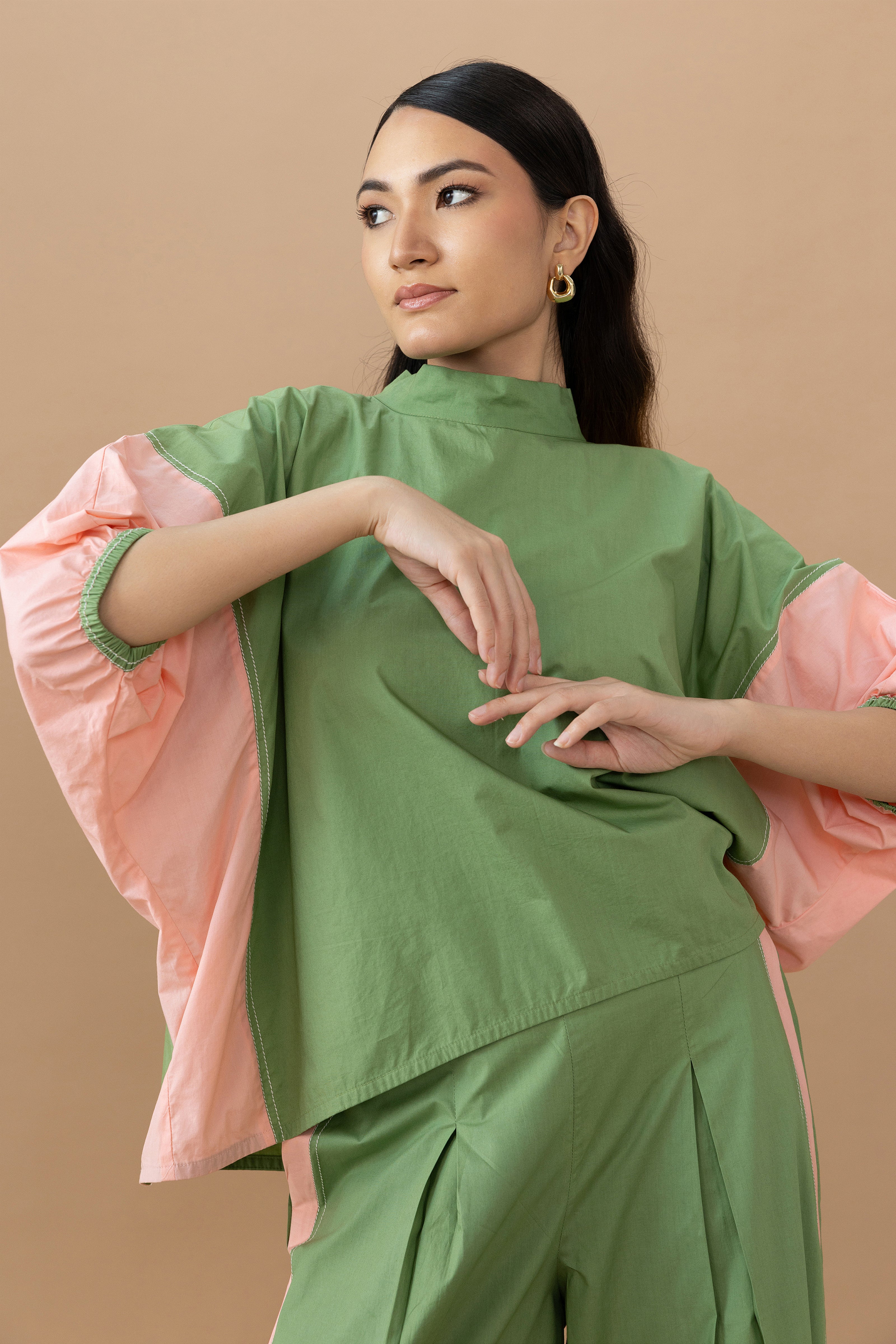 Gina Top - Olive + Quartz