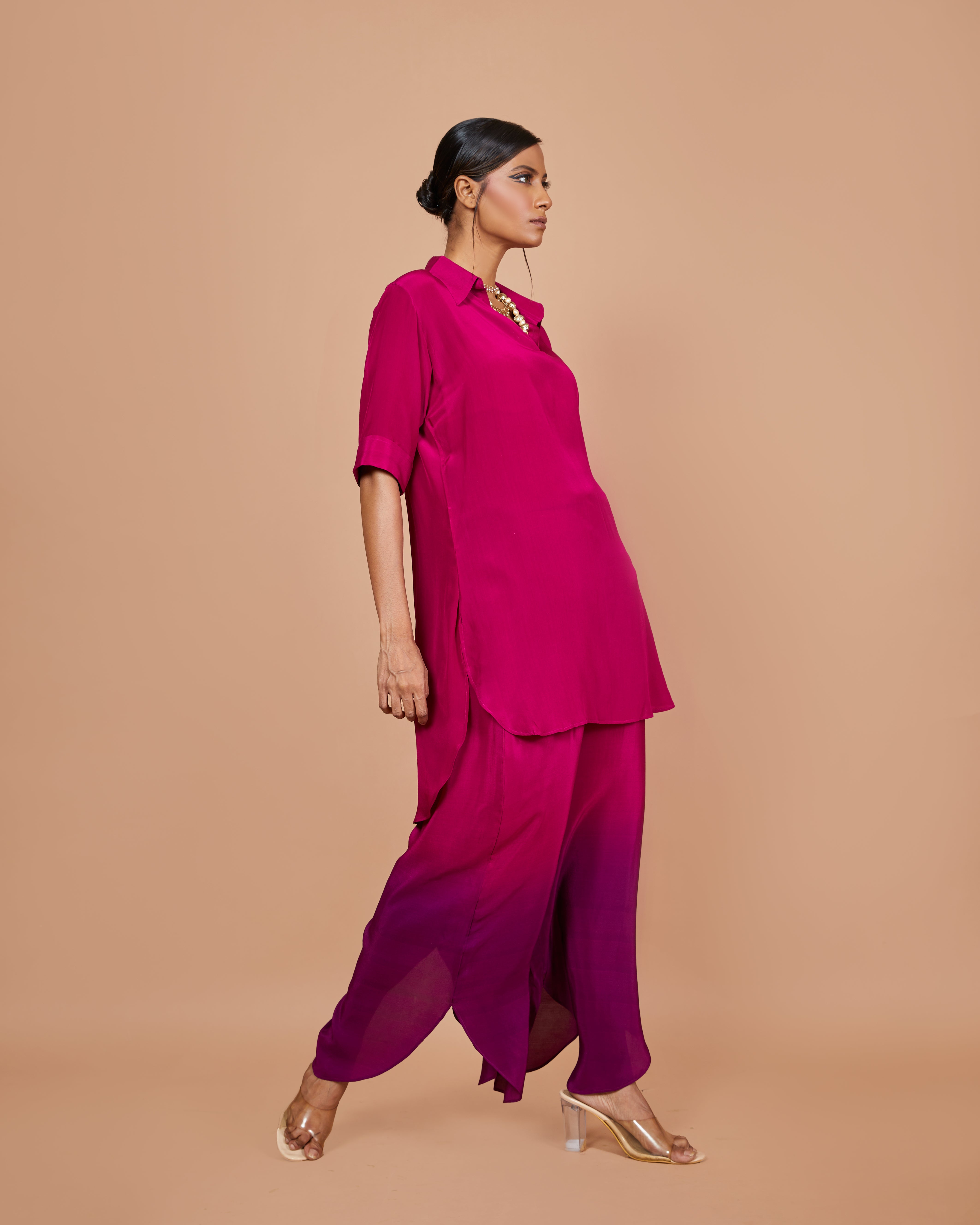 Sangria Crepe Co-Ord Set