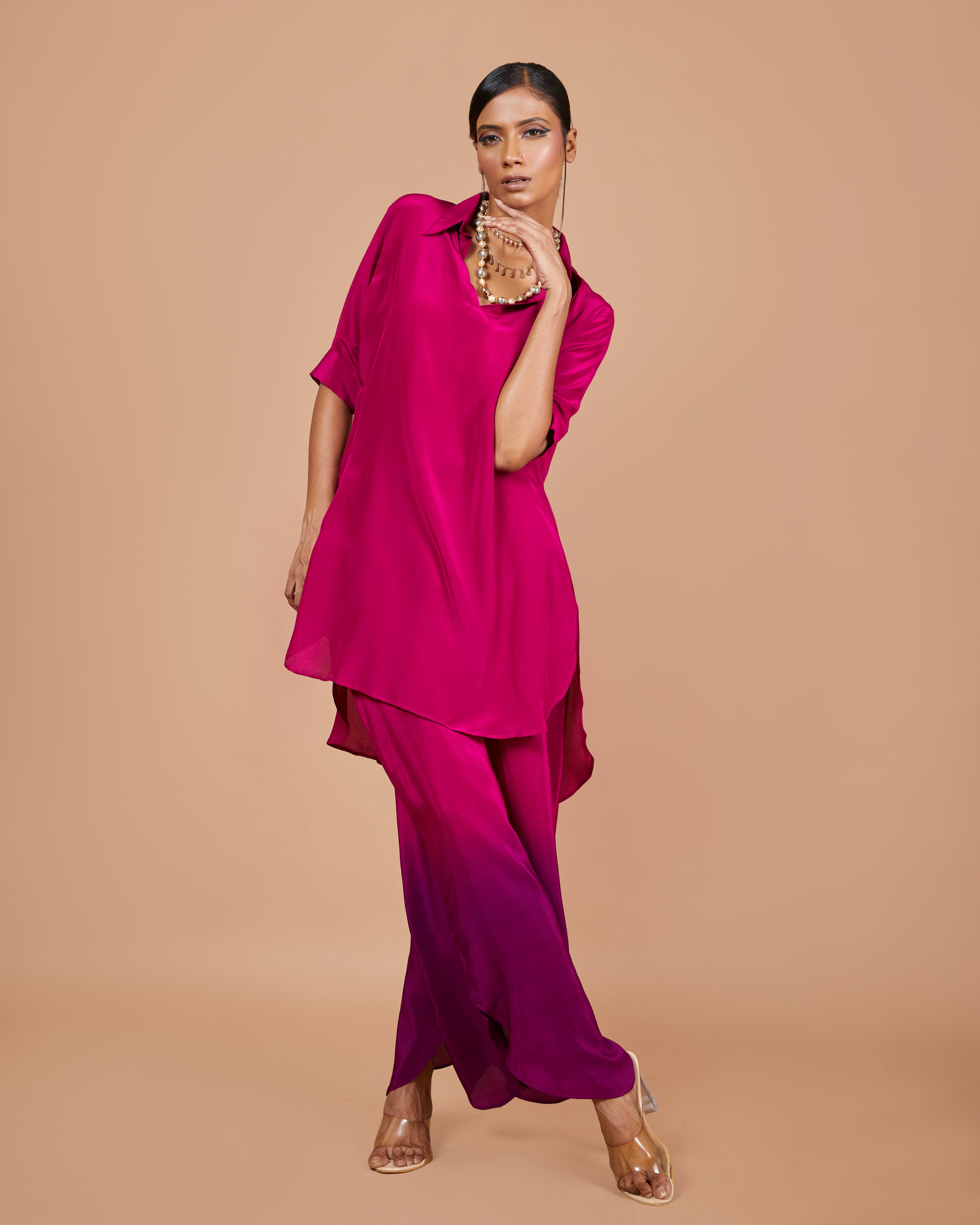 Sangria Crepe Co-Ord Set