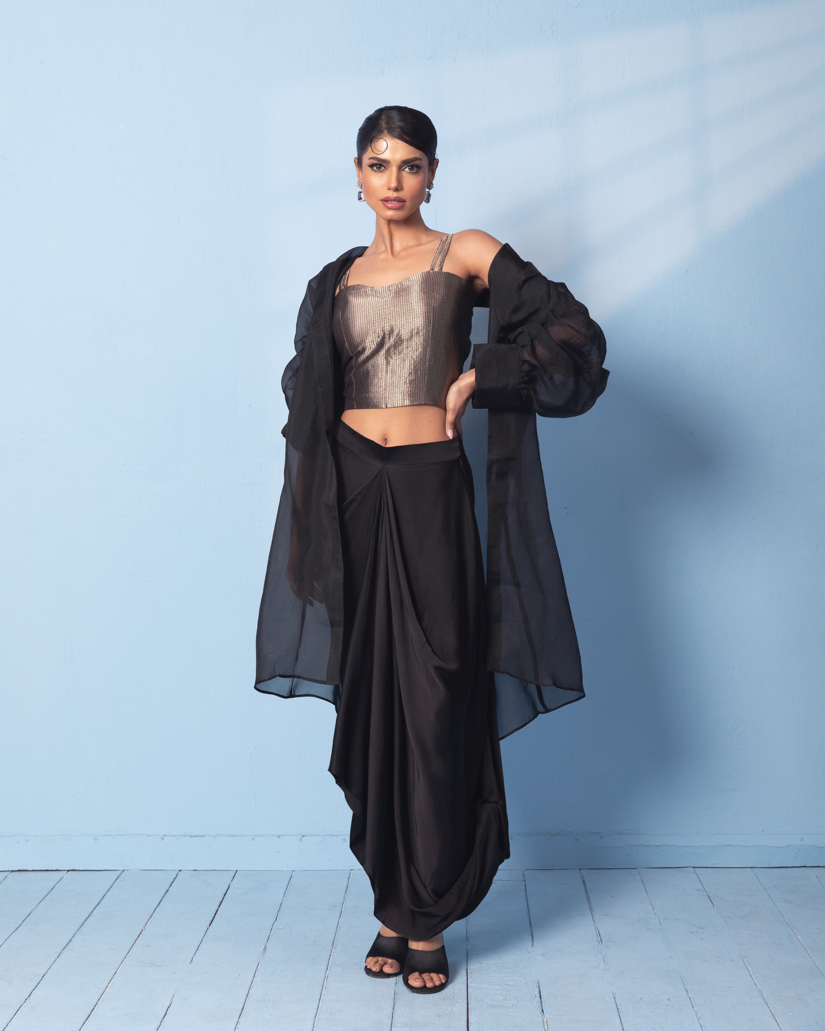 Pure Benarasi handwoven Indowestern set