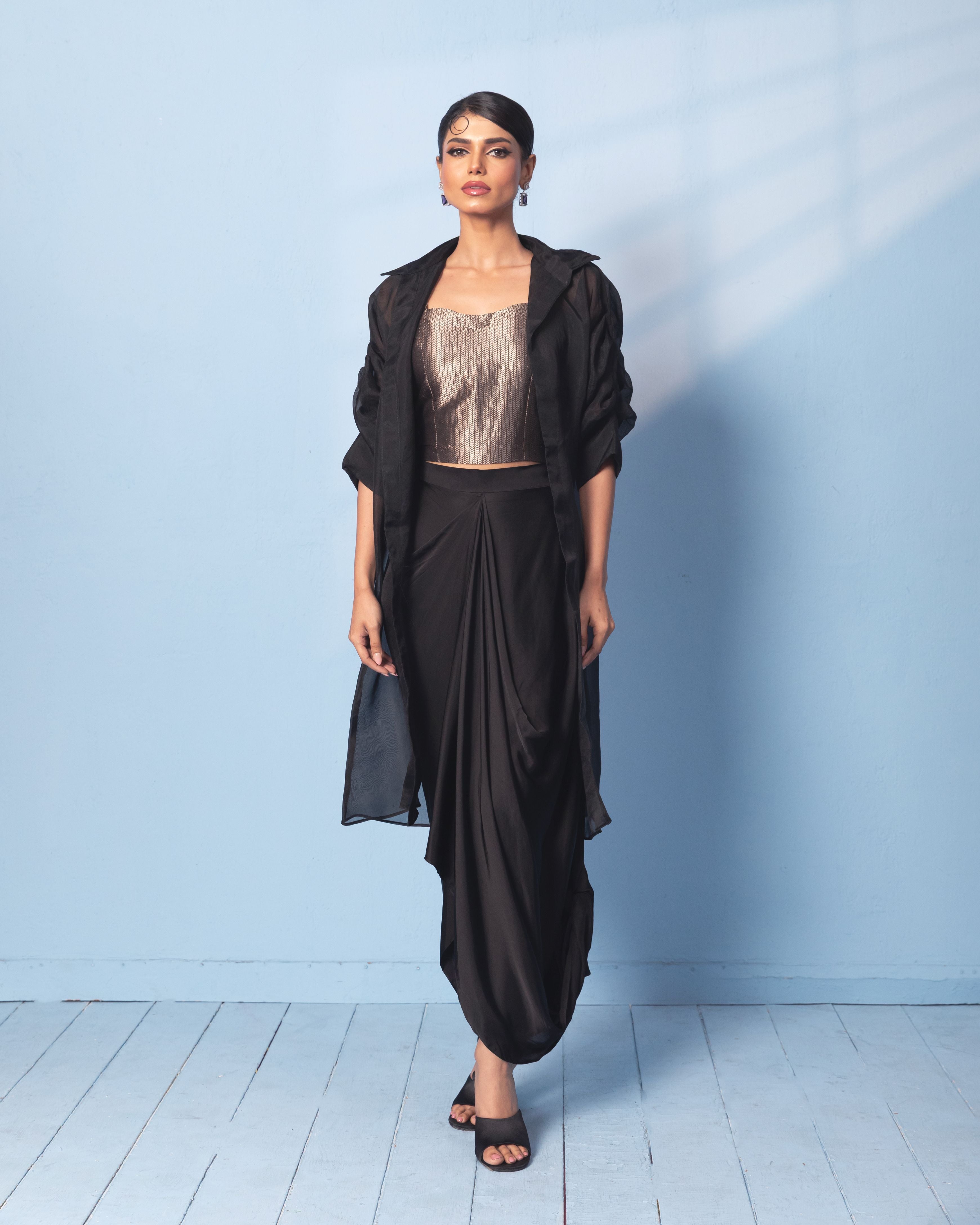 Pure Benarasi handwoven Indowestern set