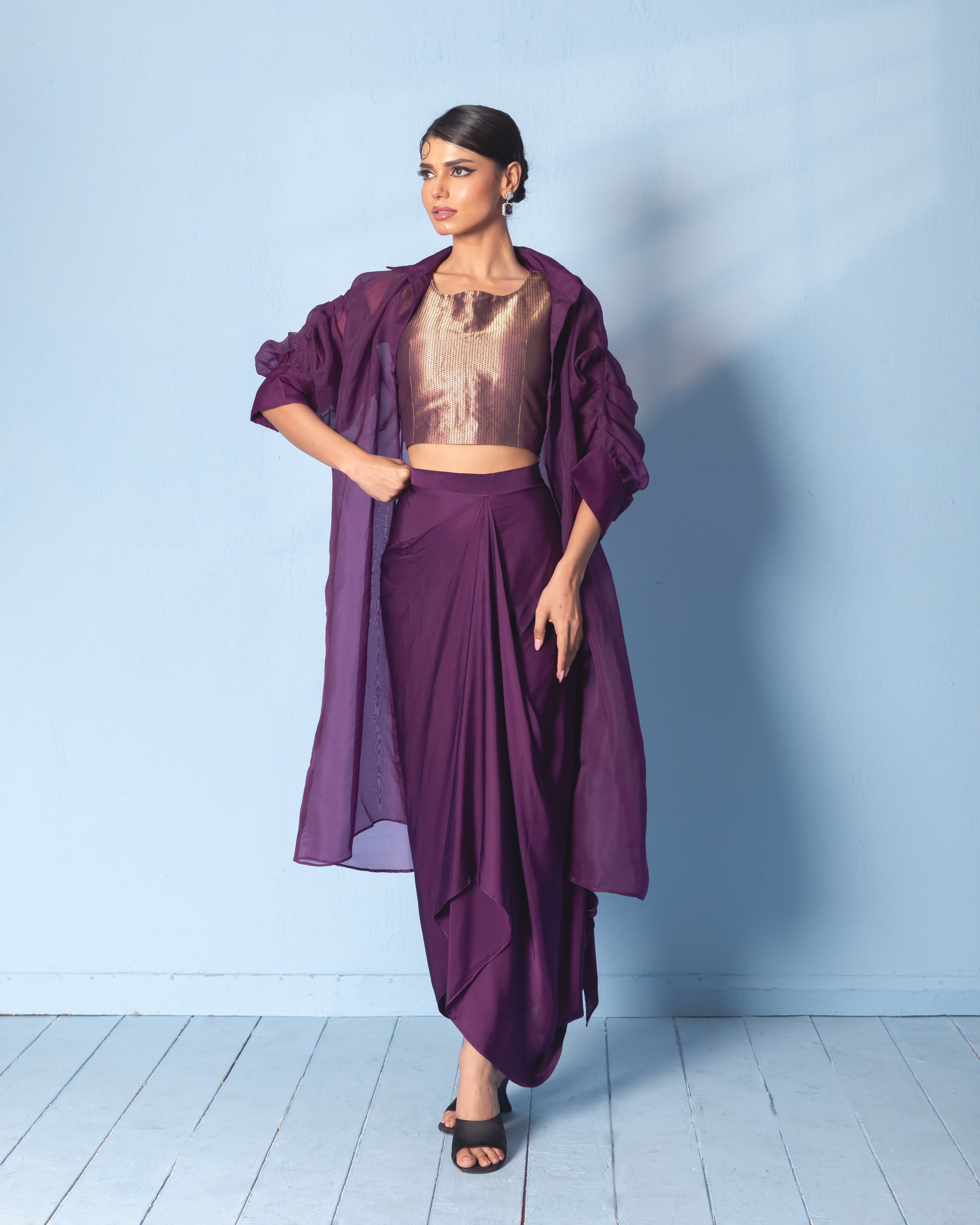 Brocade corset co-ord set