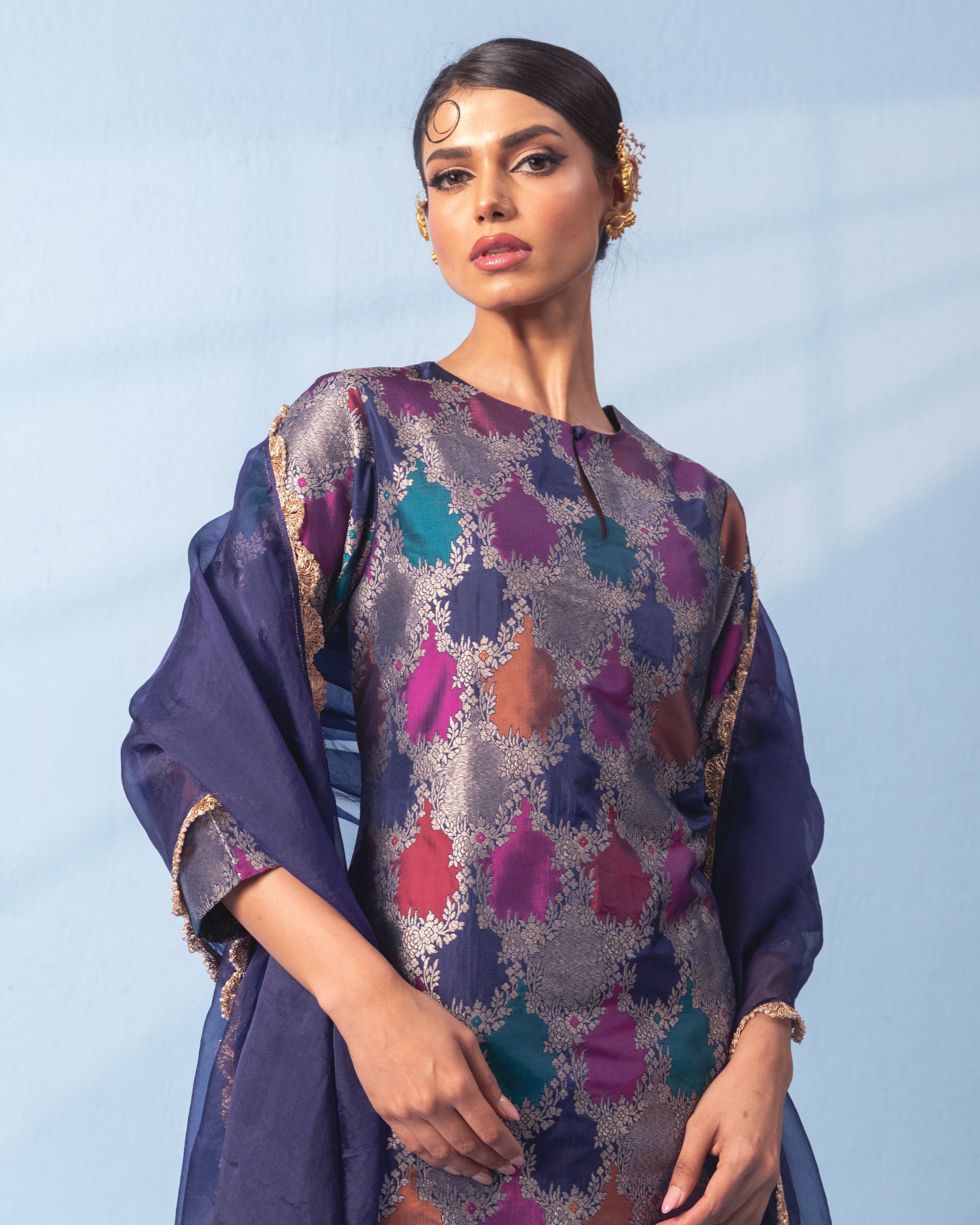 Benarasi silk sharara set