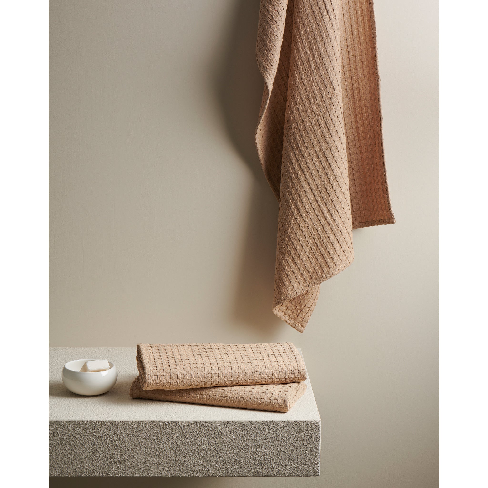 Pebble Cotton Waffle Towel