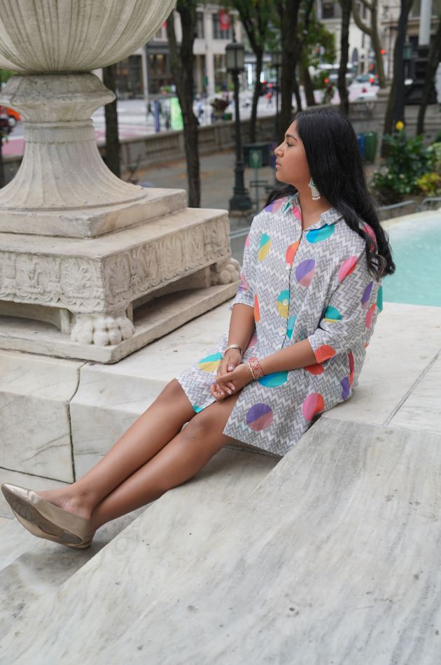 Mille - Cotton Shirt-Tunic Dress