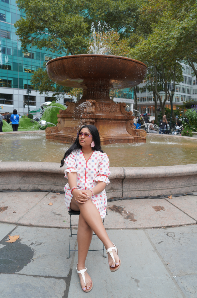 Helga - White Handwoven Cotton Short Dress