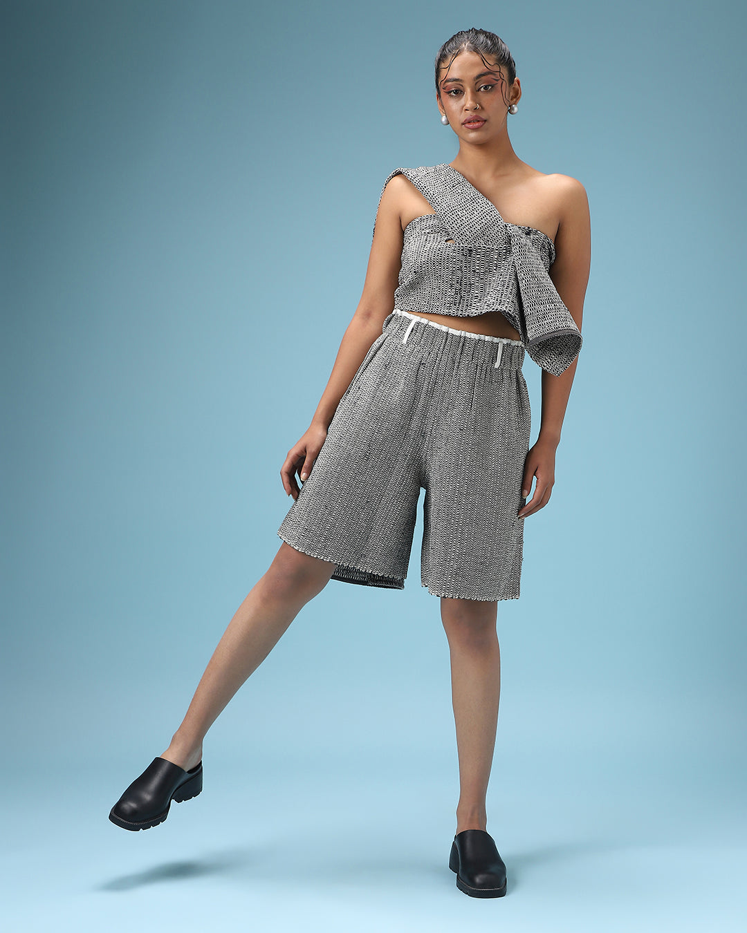 Interwoven Grey Scarf