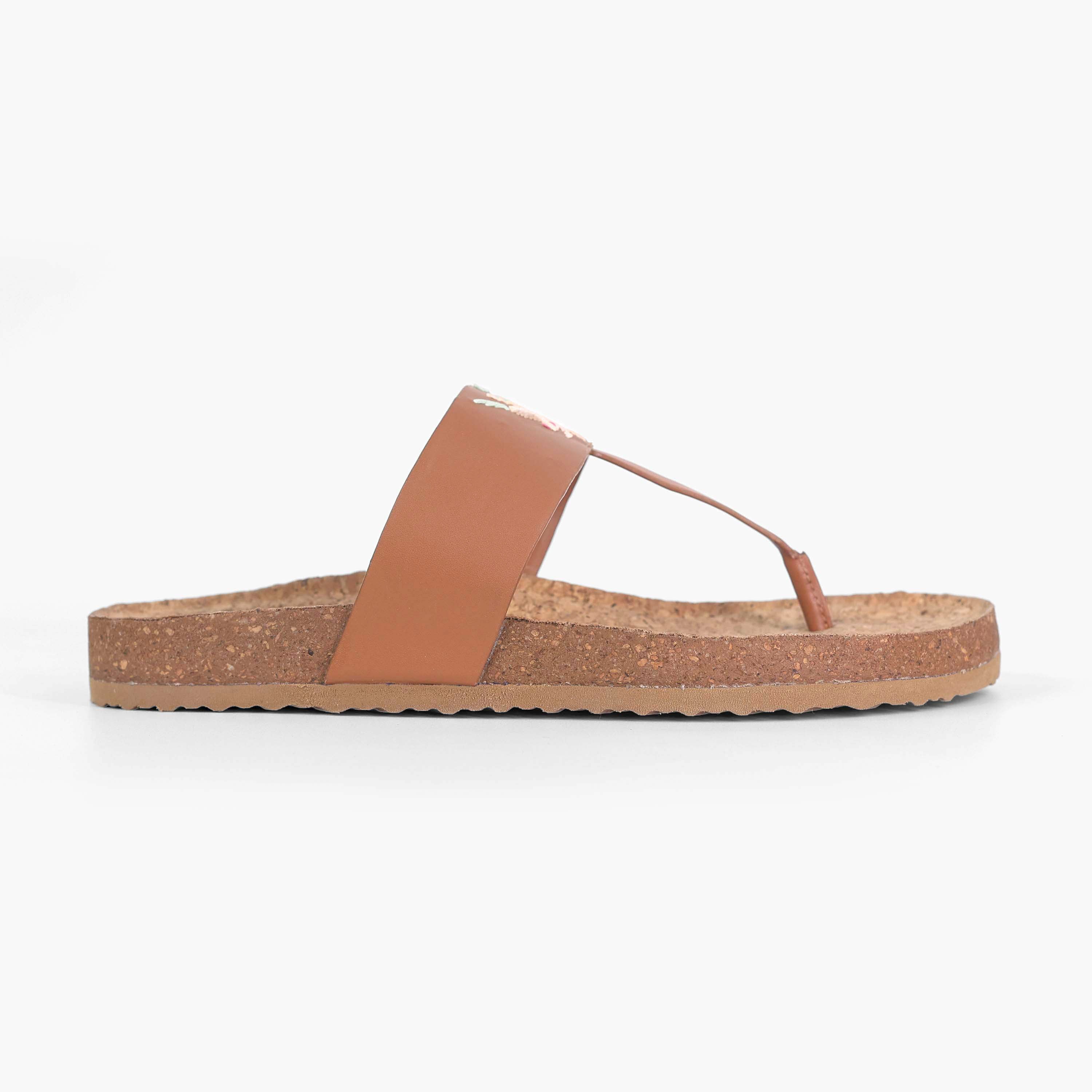 Dark Tan Mithu slides