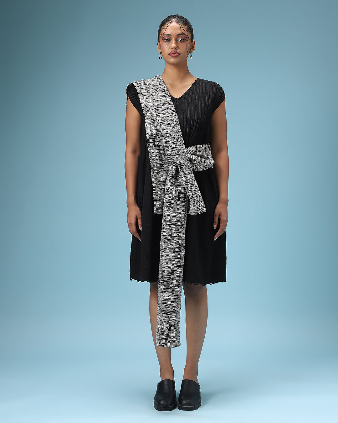 Interwoven Grey Scarf