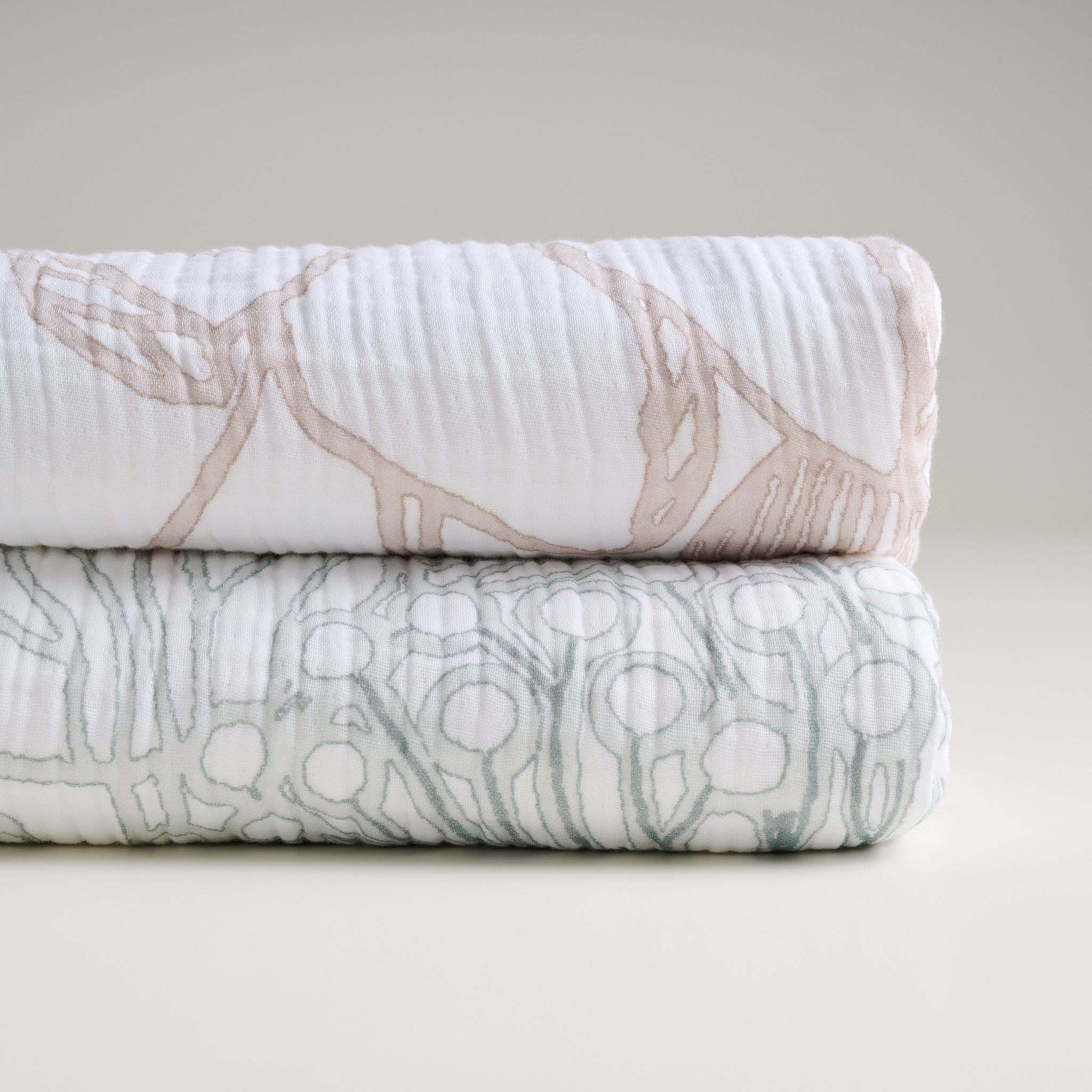 Vine Bloom Cotton Gauze XL Bath Towel