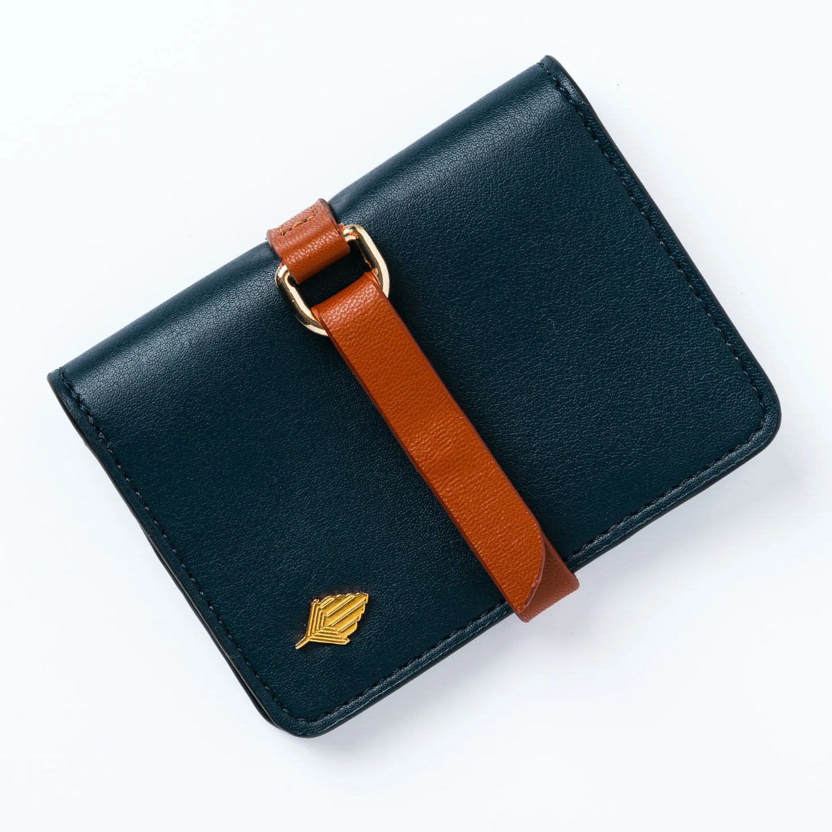 Neith Blue and tan cardholder