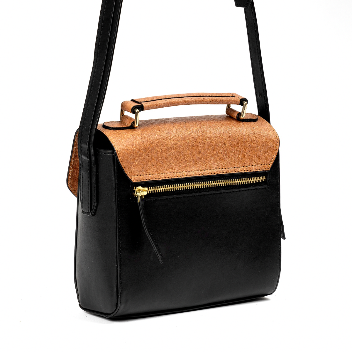 Juniper Vegan Leather Sling Bag - Black