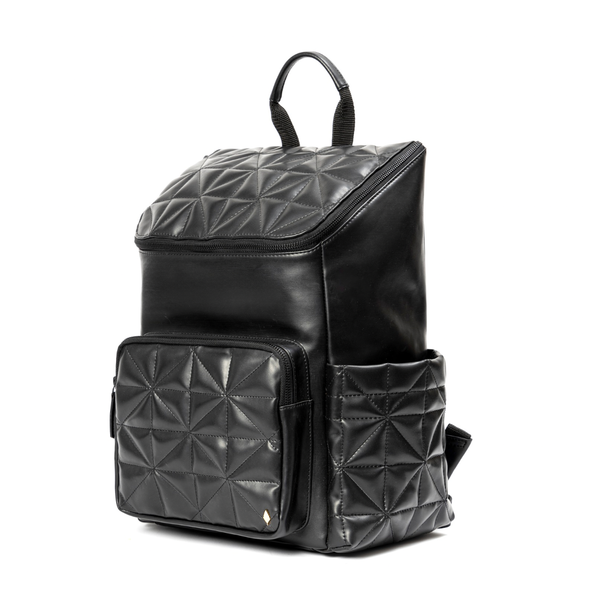Black Noir Vegan Leather Bagpack