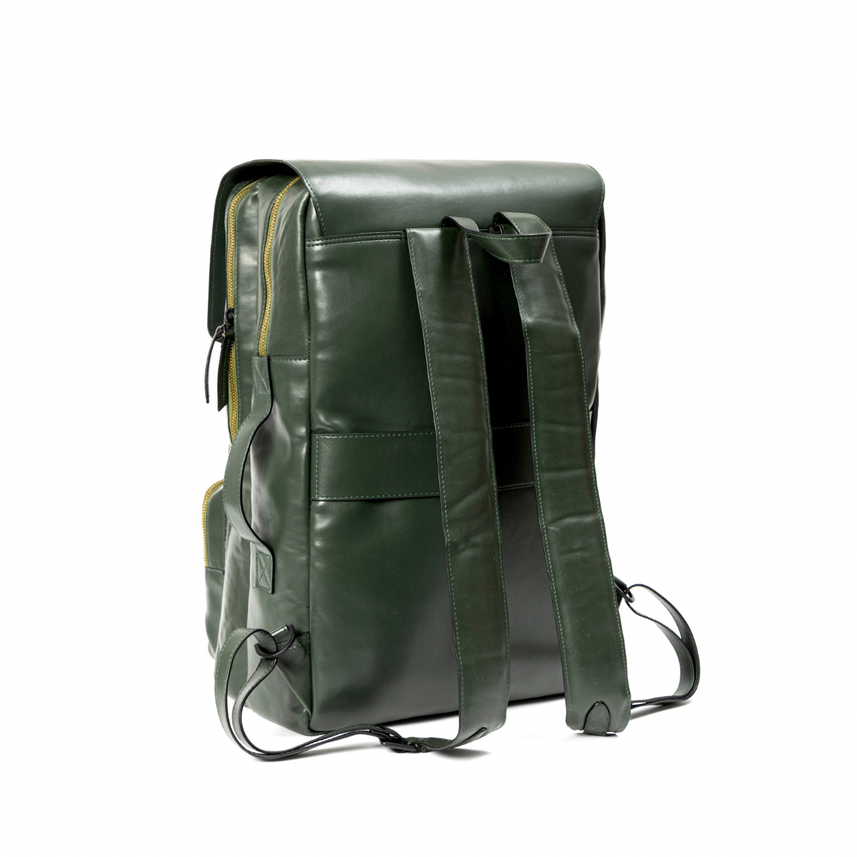 Arden Vegan Leather Bagpack - Green