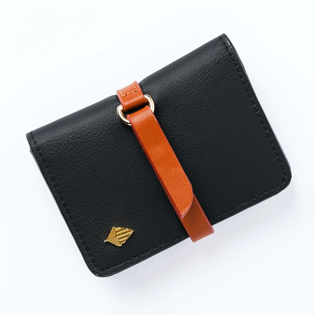 Neith black & tan cardholder