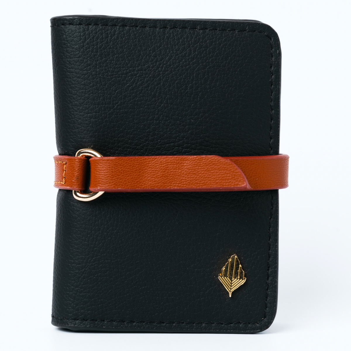 Neith black & tan cardholder