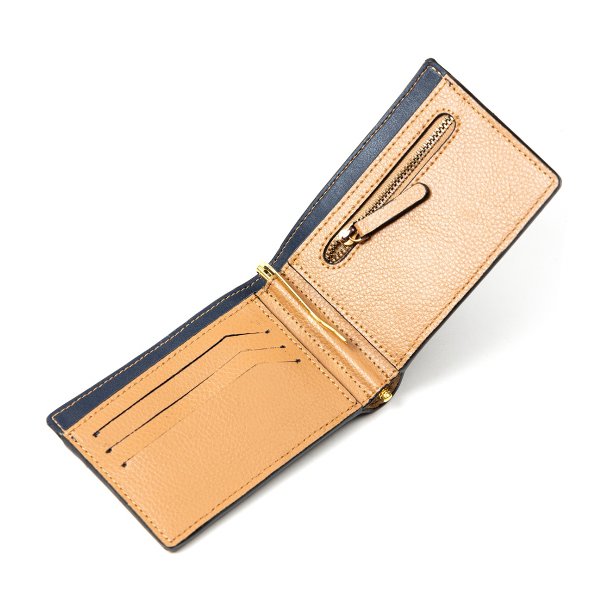 Zeus Navy blue bifold men's wallet