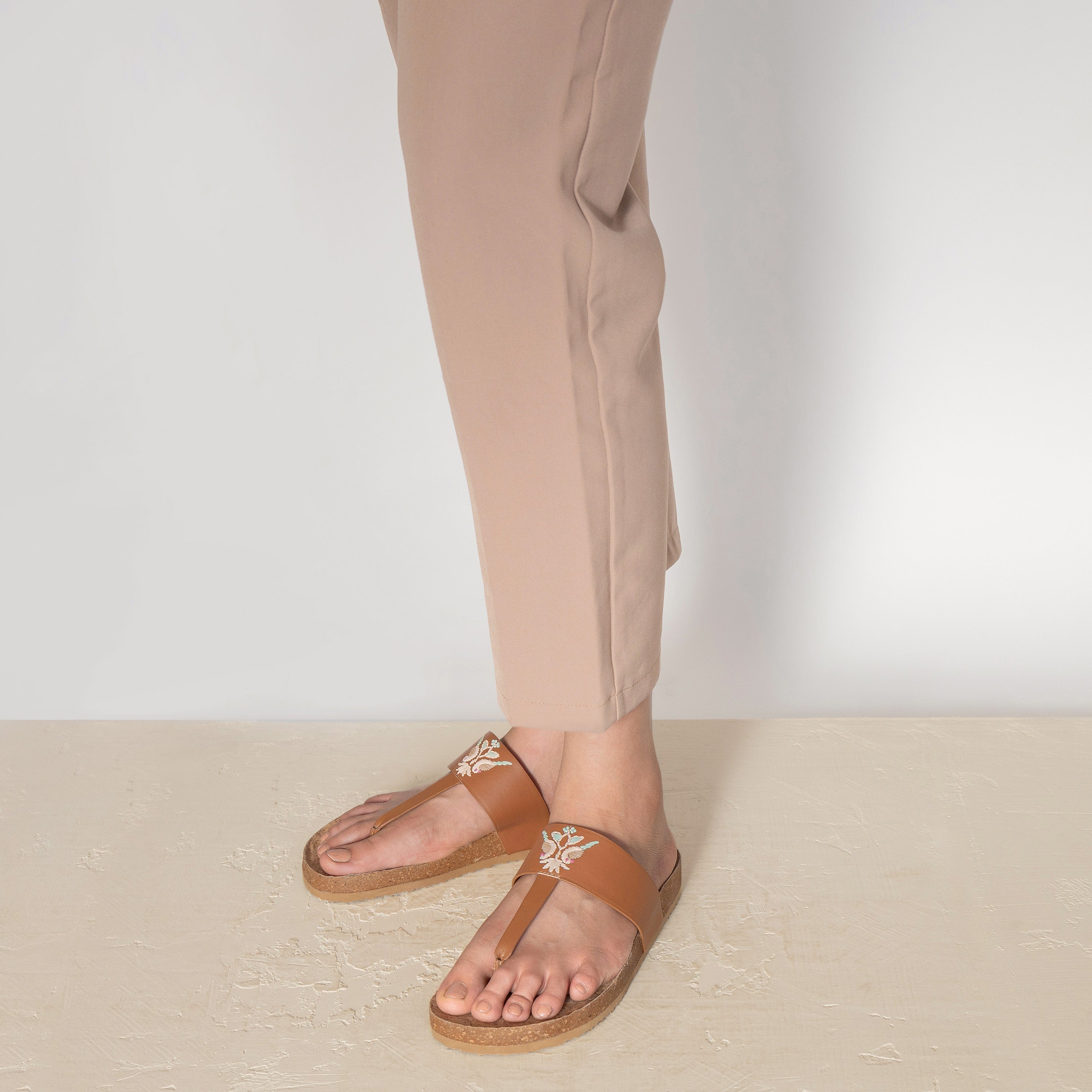 Dark Tan Mithu slides