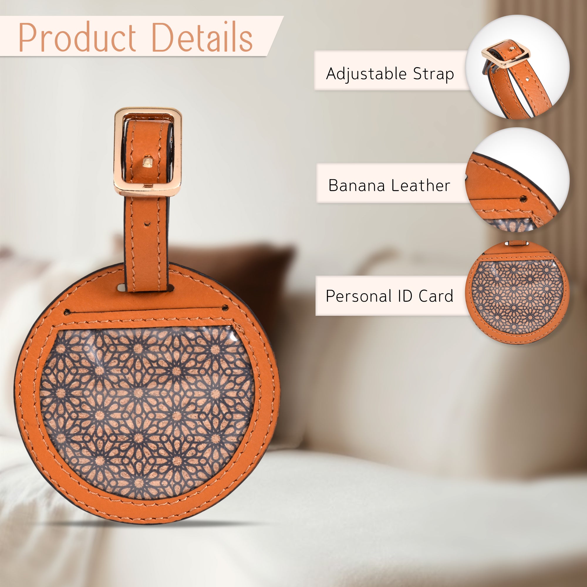 Travel Tag Round Shaped