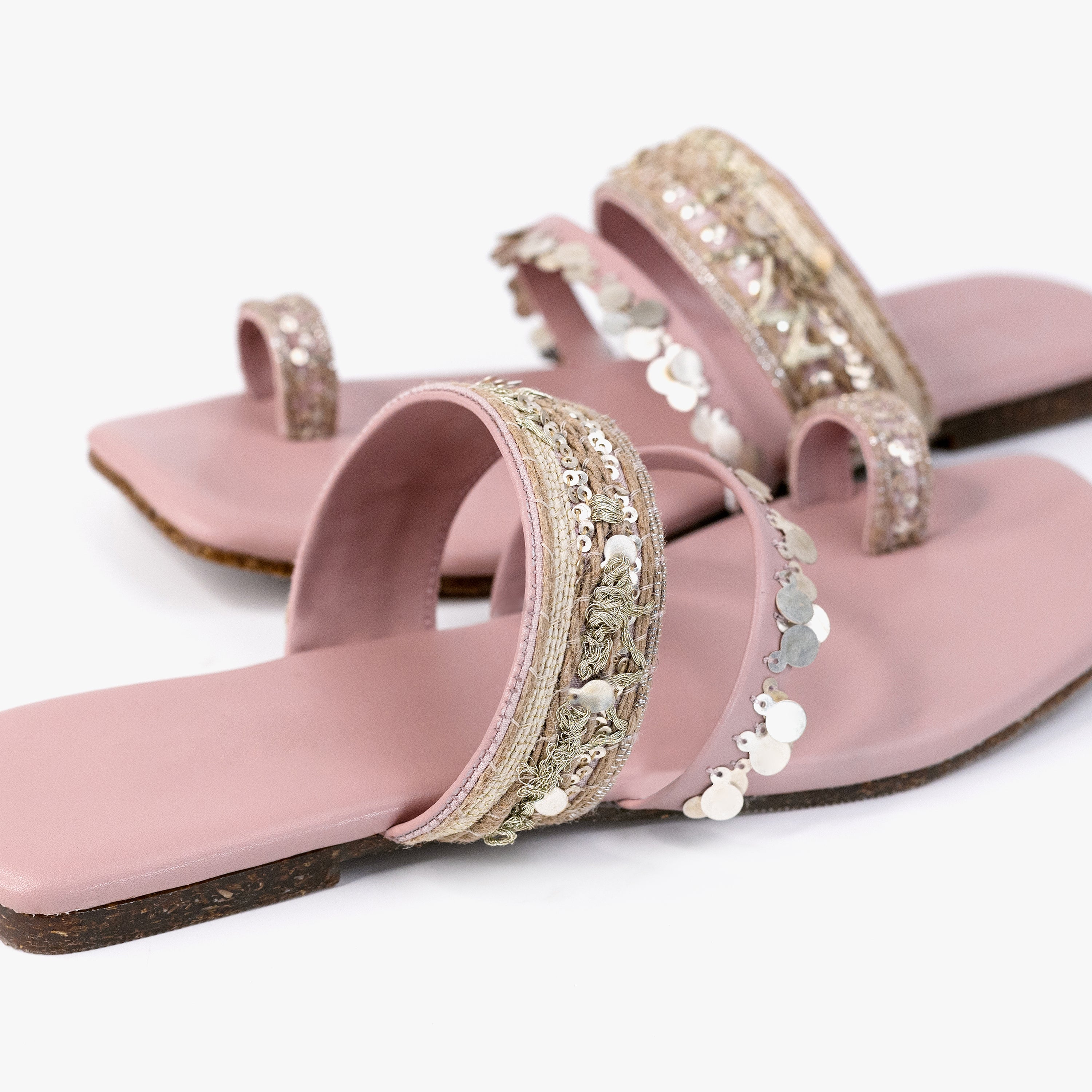 Pink Mayuri Flats