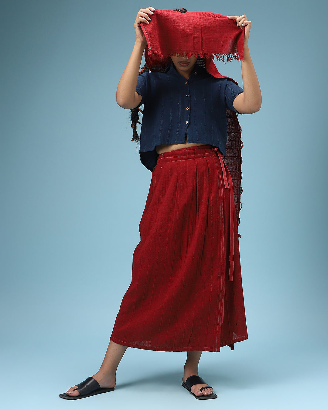 Deconstructed Red Sari