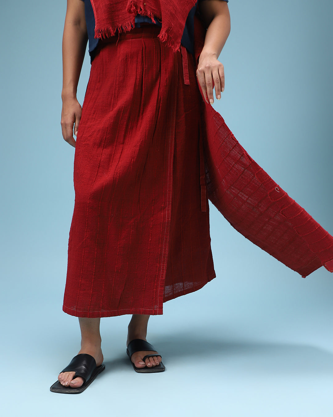 Deconstructed Red Sari