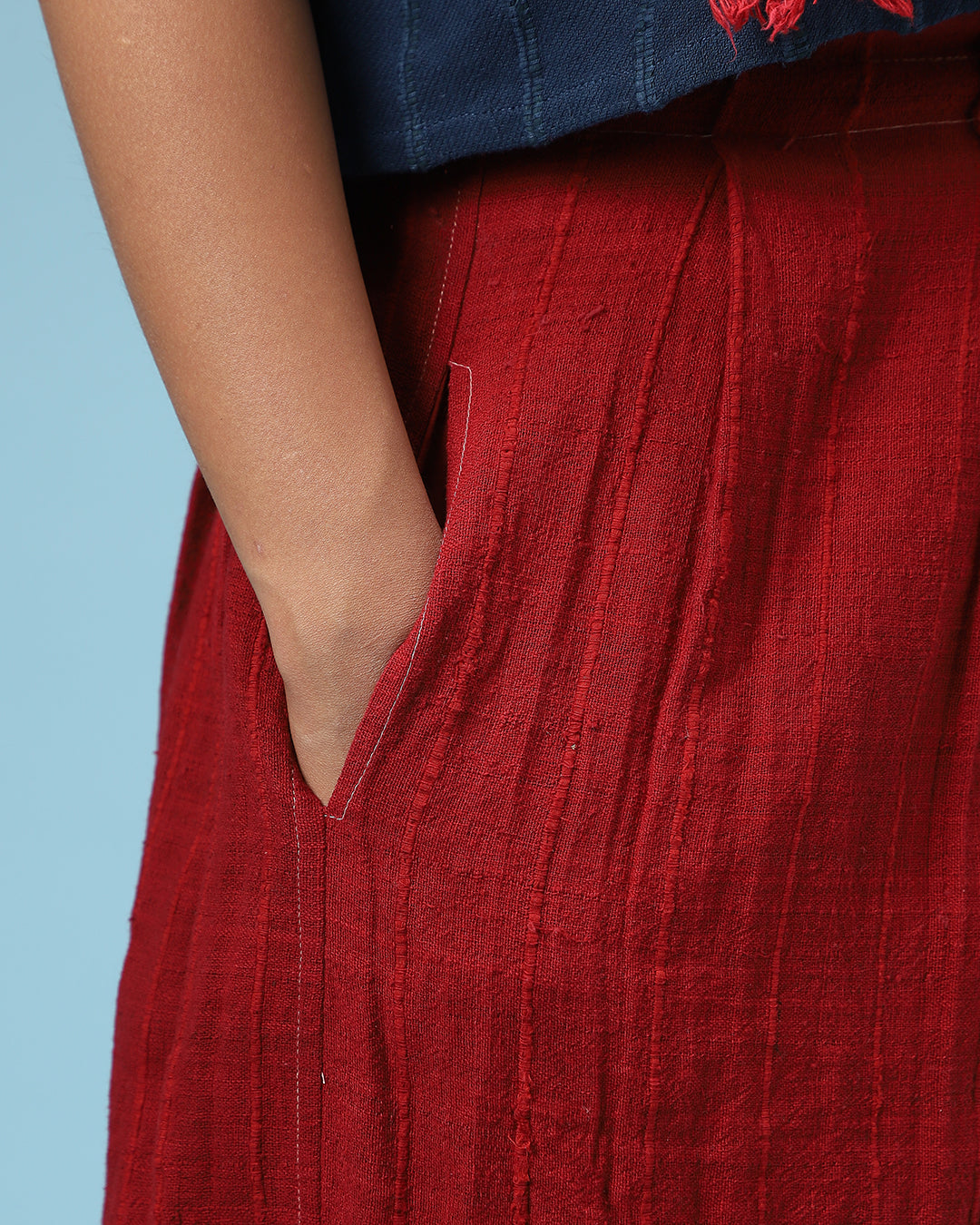 Deconstructed Red Sari