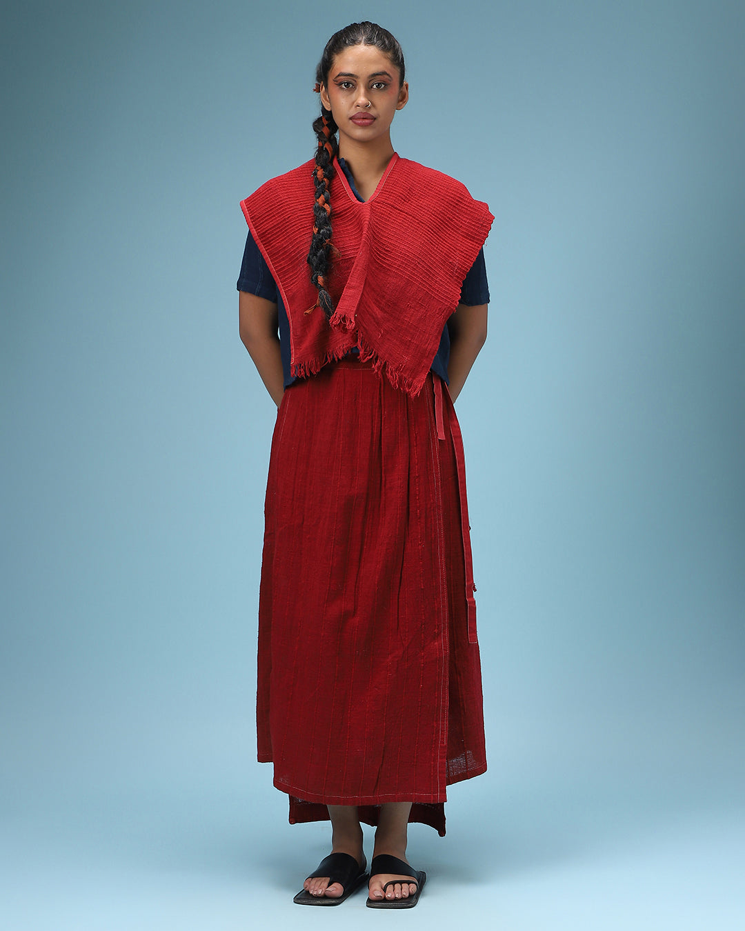 Deconstructed Red Sari