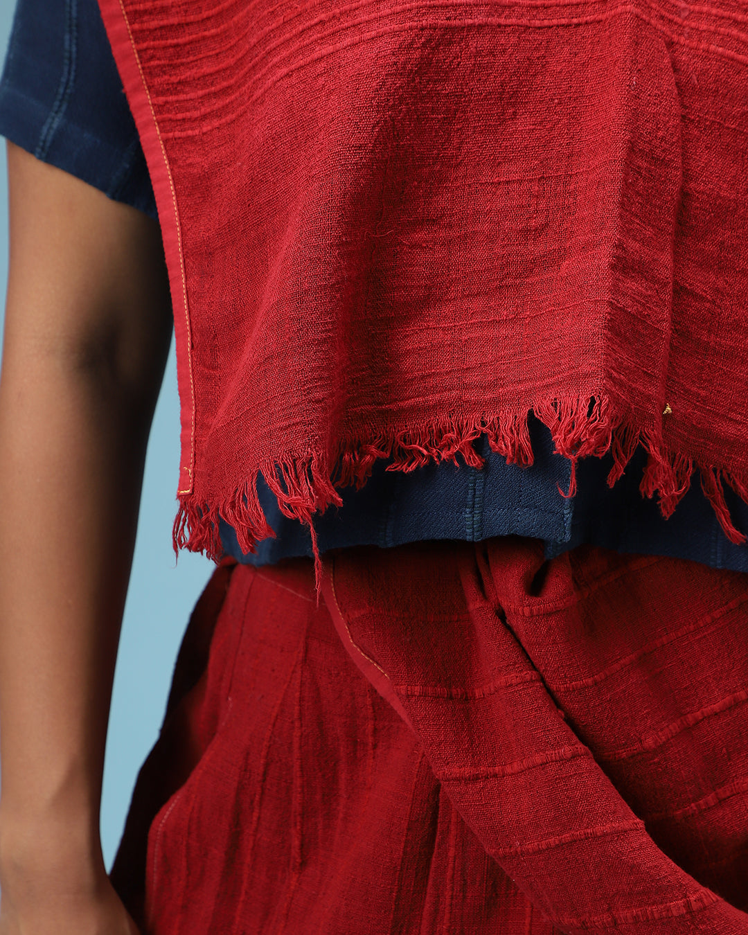 Deconstructed Red Sari