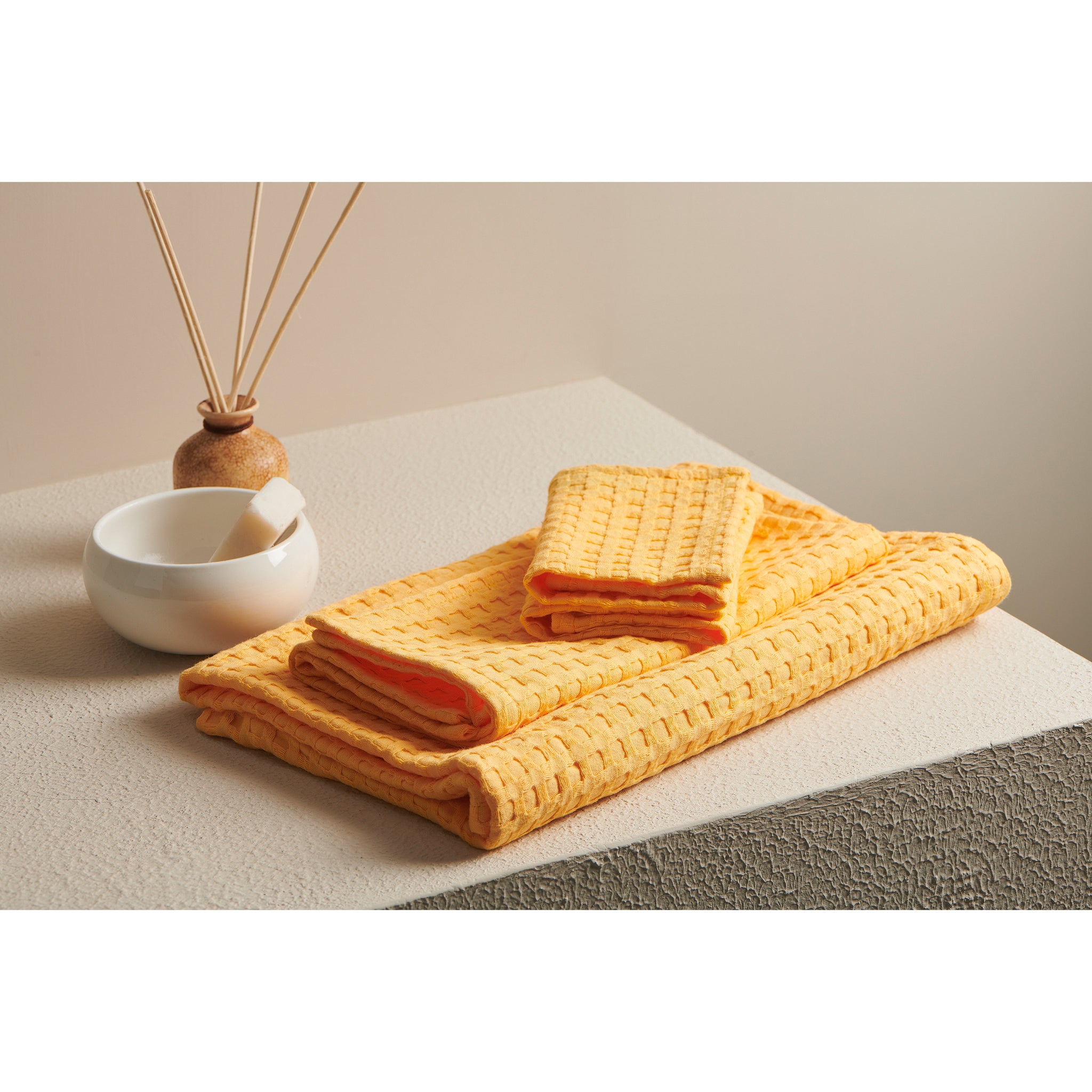 Pixel Cotton Waffle Towel