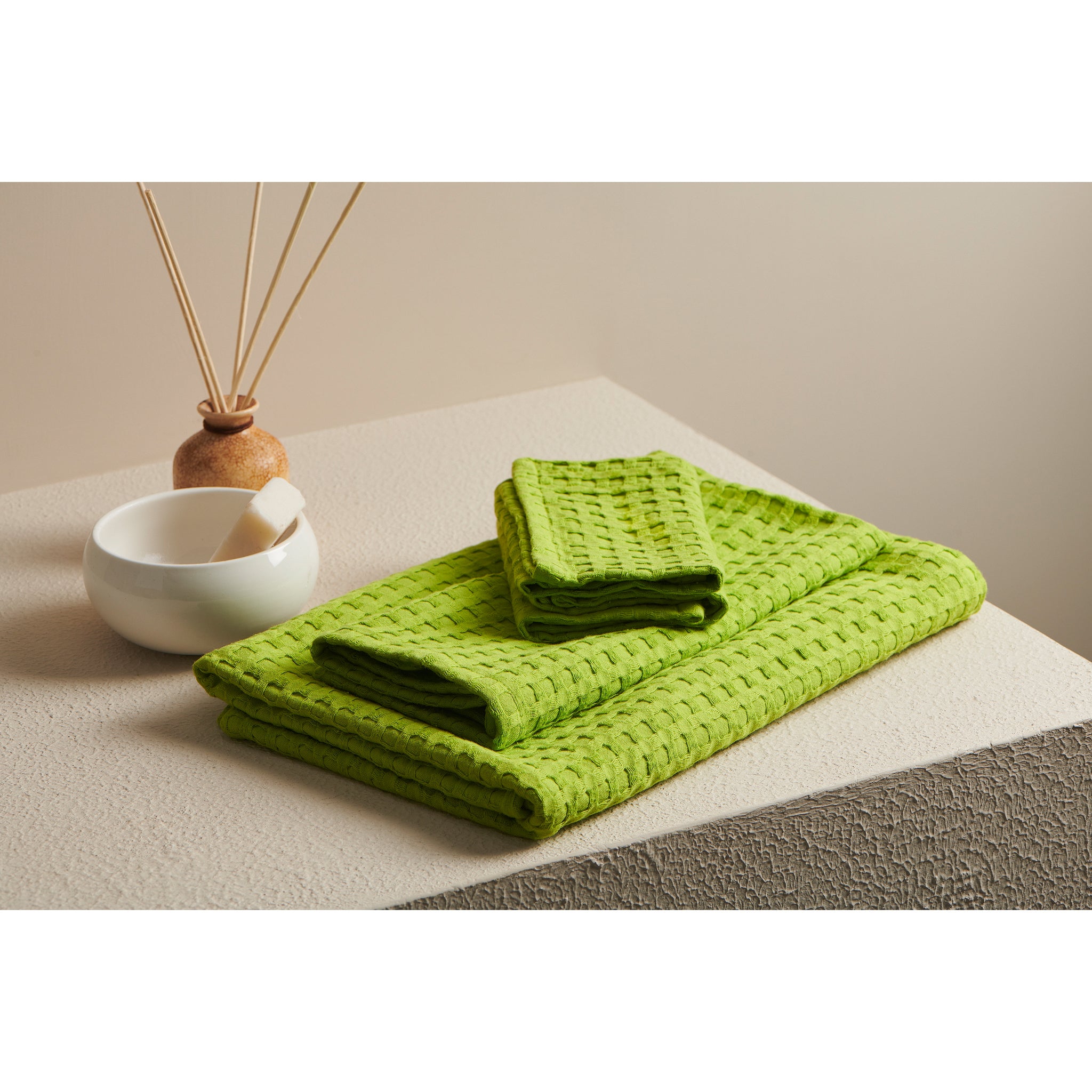Pixel Cotton Waffle Towel