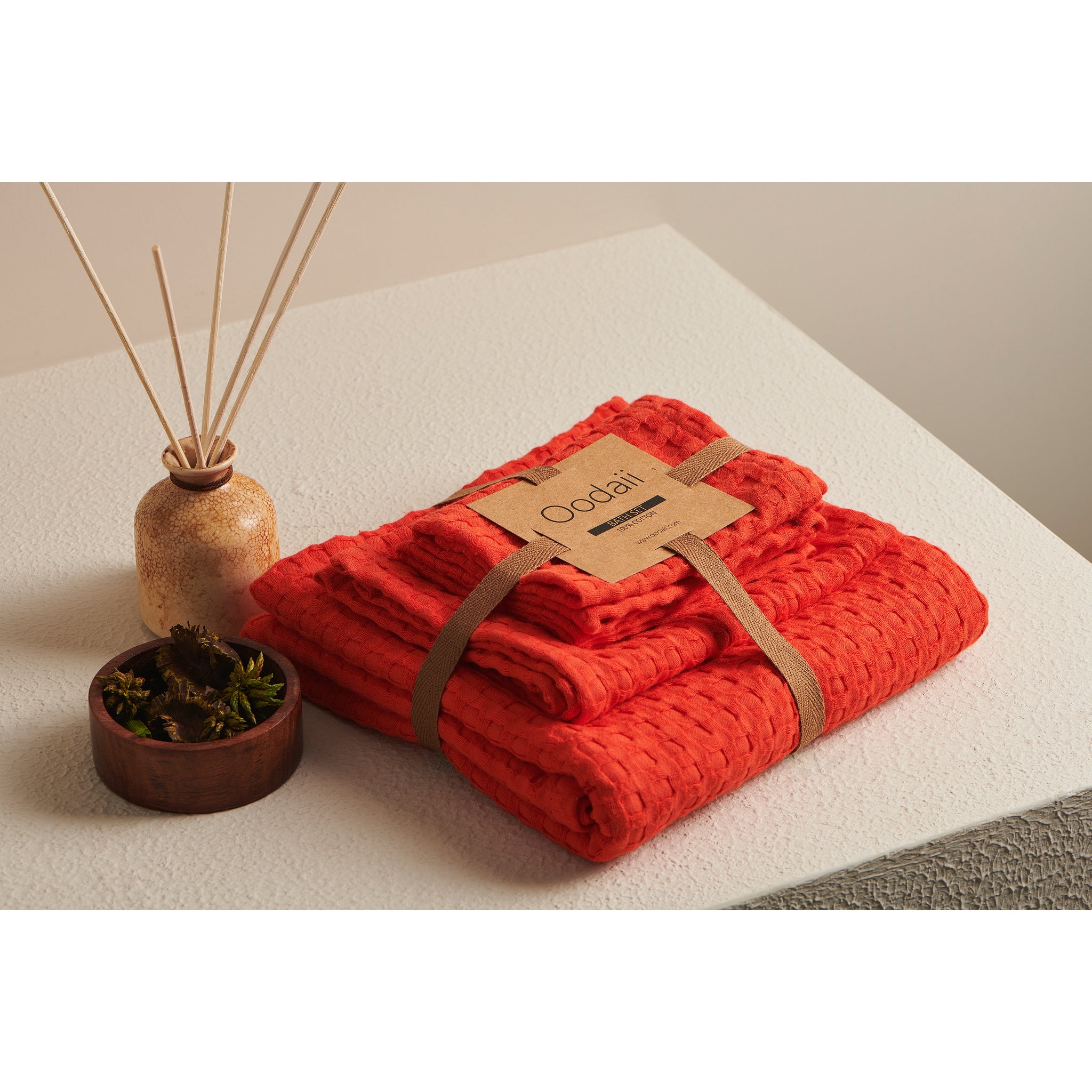 Pixel Cotton Waffle Towel