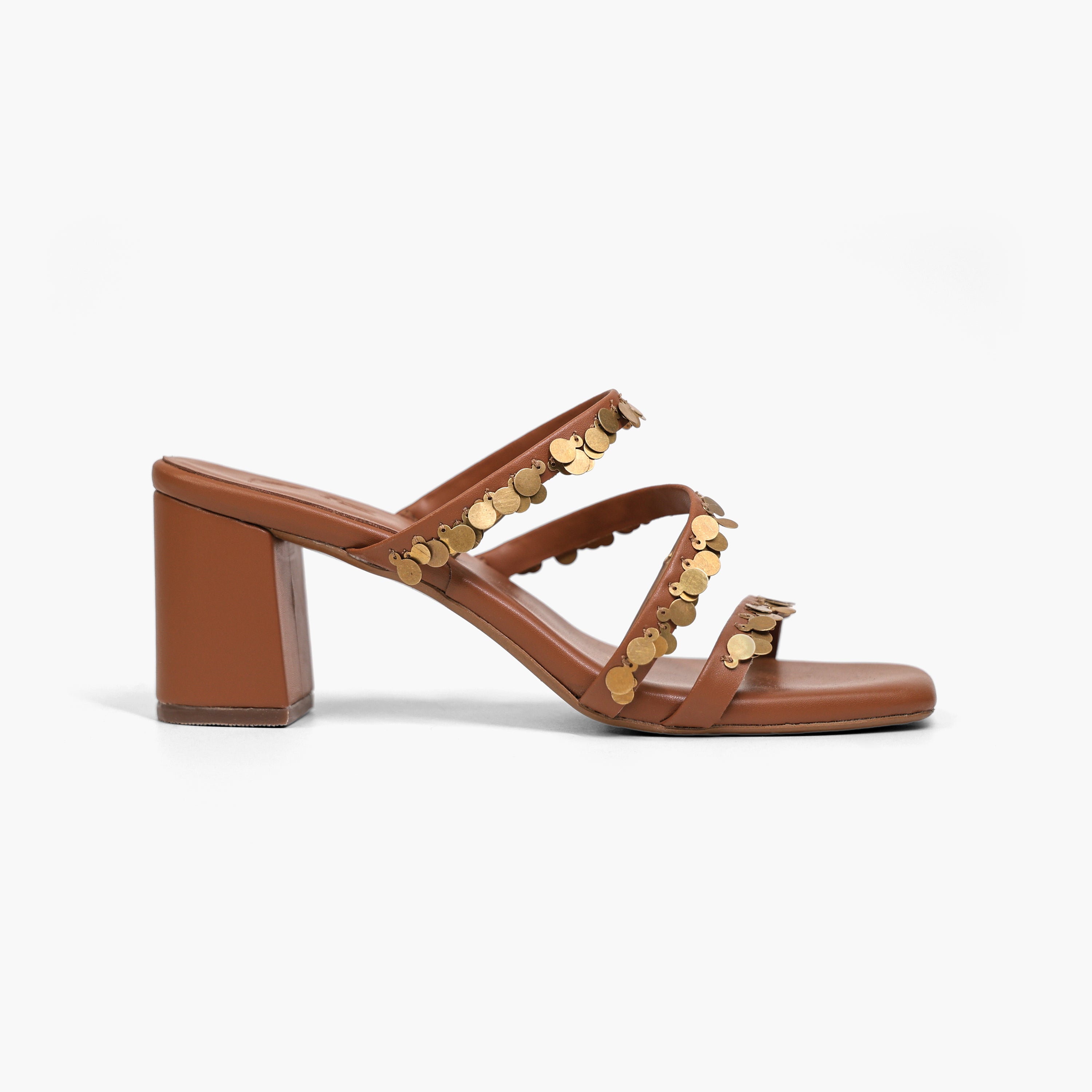 Dark Tan Bulbul Heels