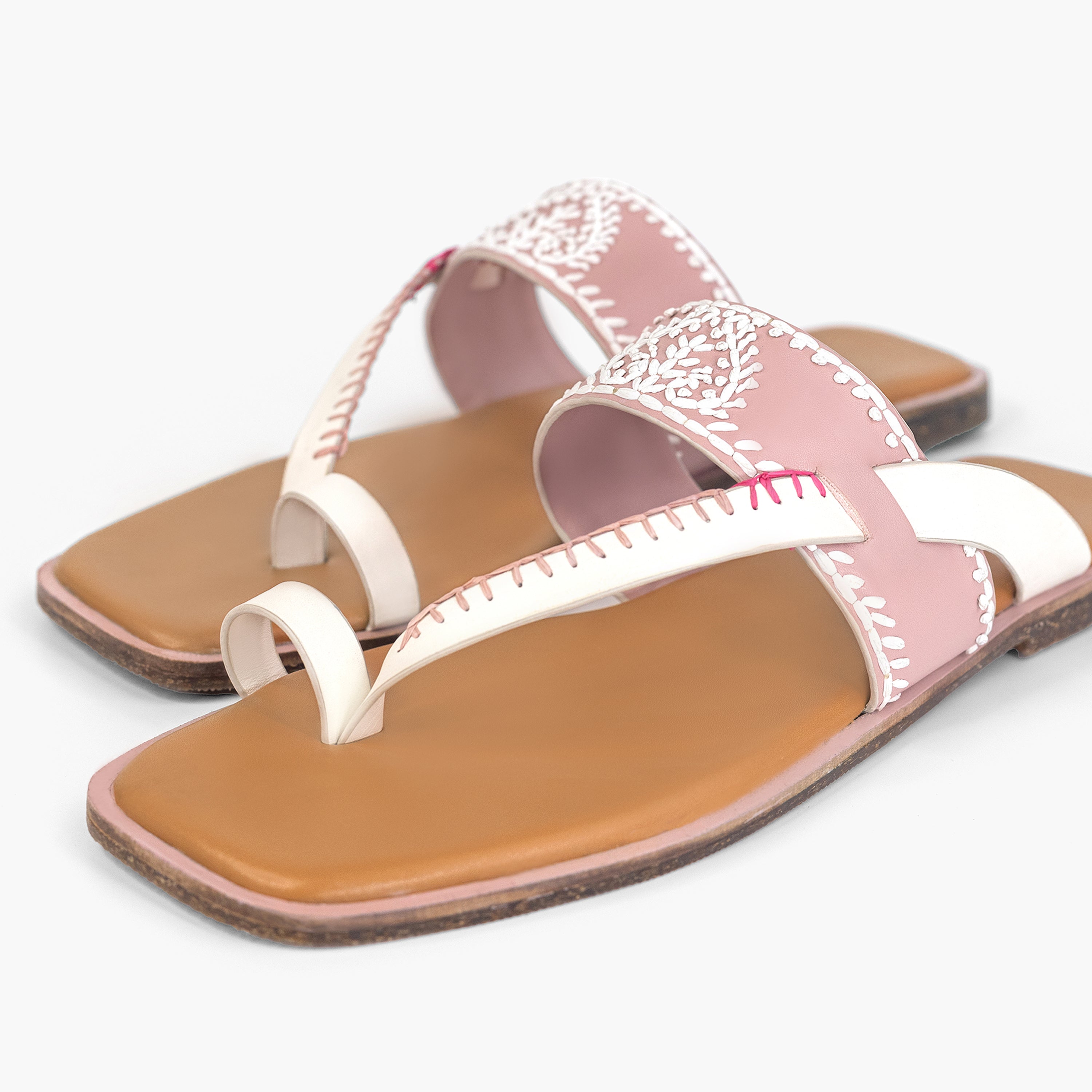 Pink Aangan Flats