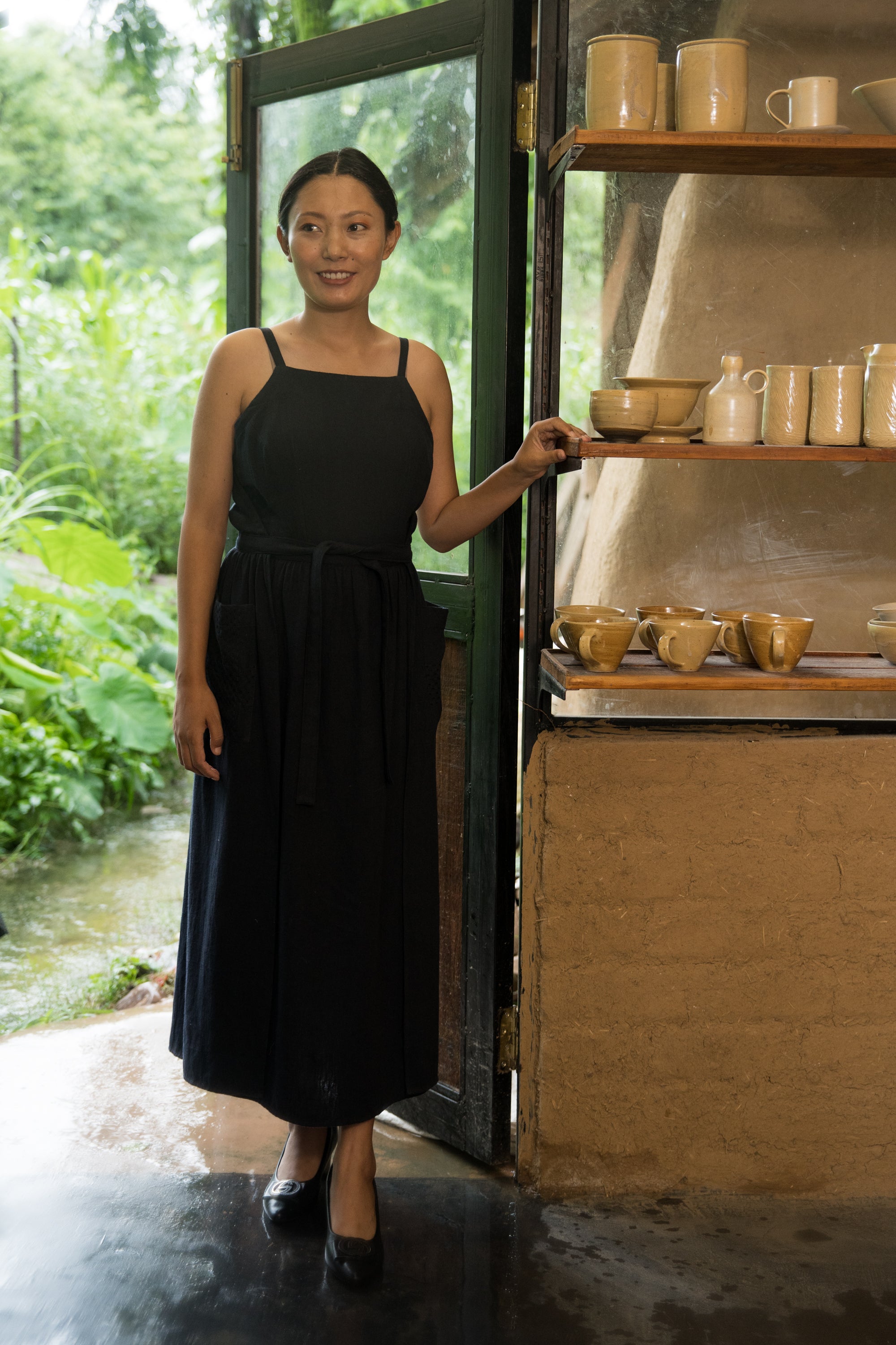 Kala Cotton Sundress Without Side Seams And Two Patch Pockets