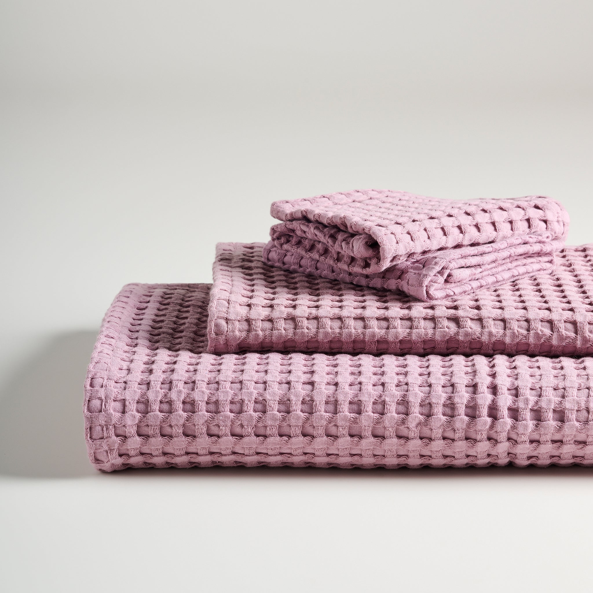 Chalk Cotton Waffle Towel