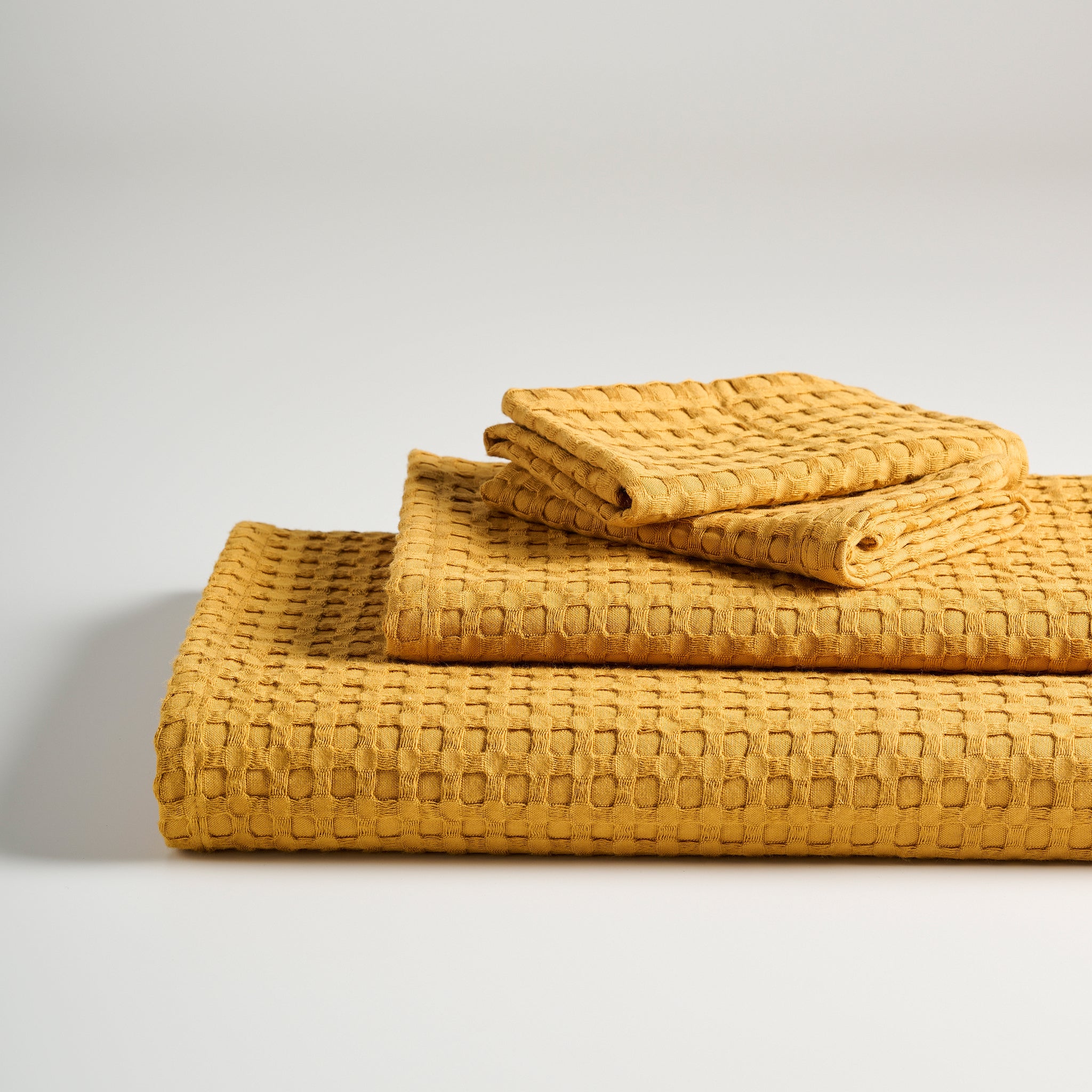 Honeycomb Cotton Bamboo Waffle Towel