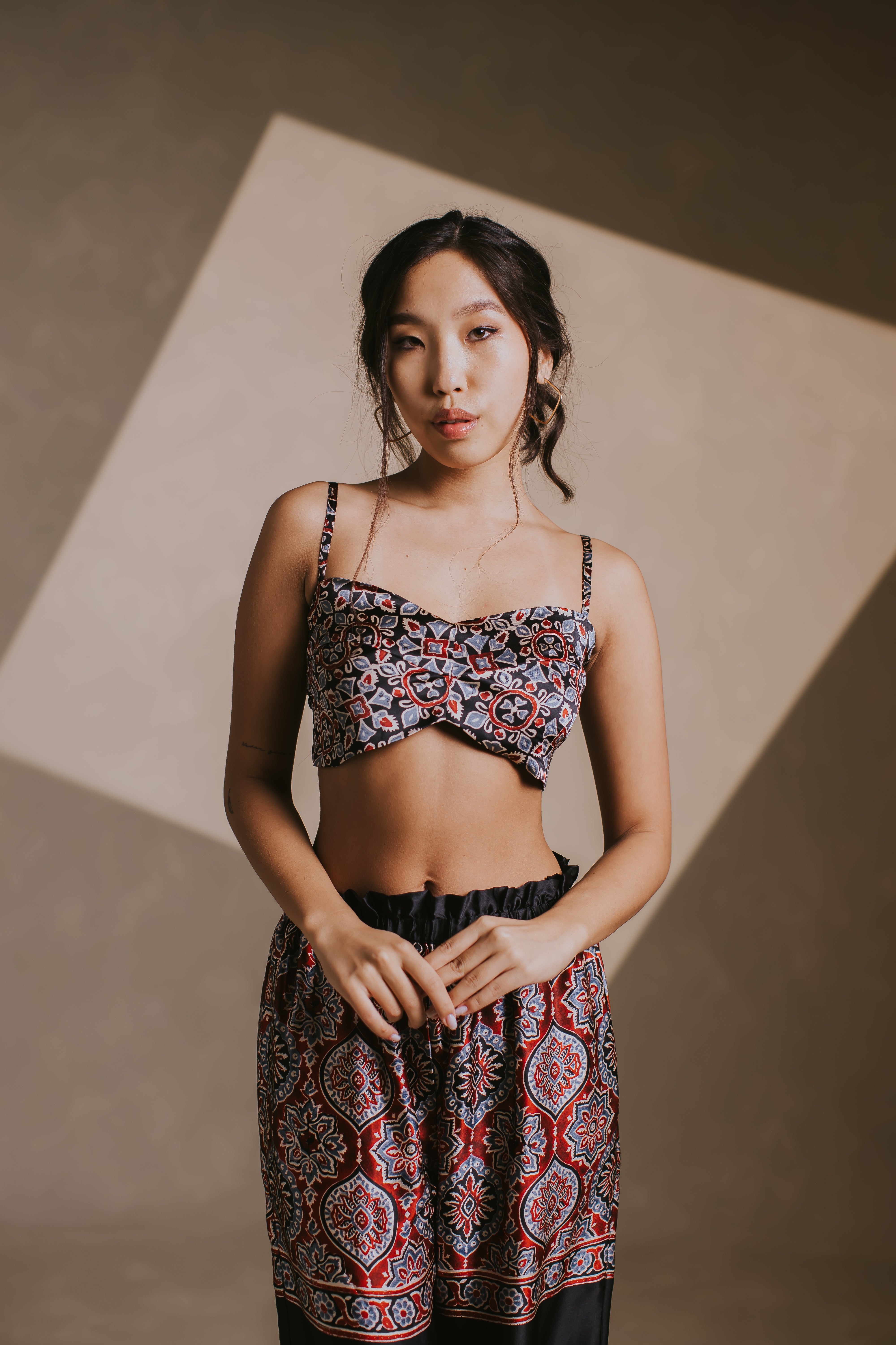 Black Modal Silk Breeze Top