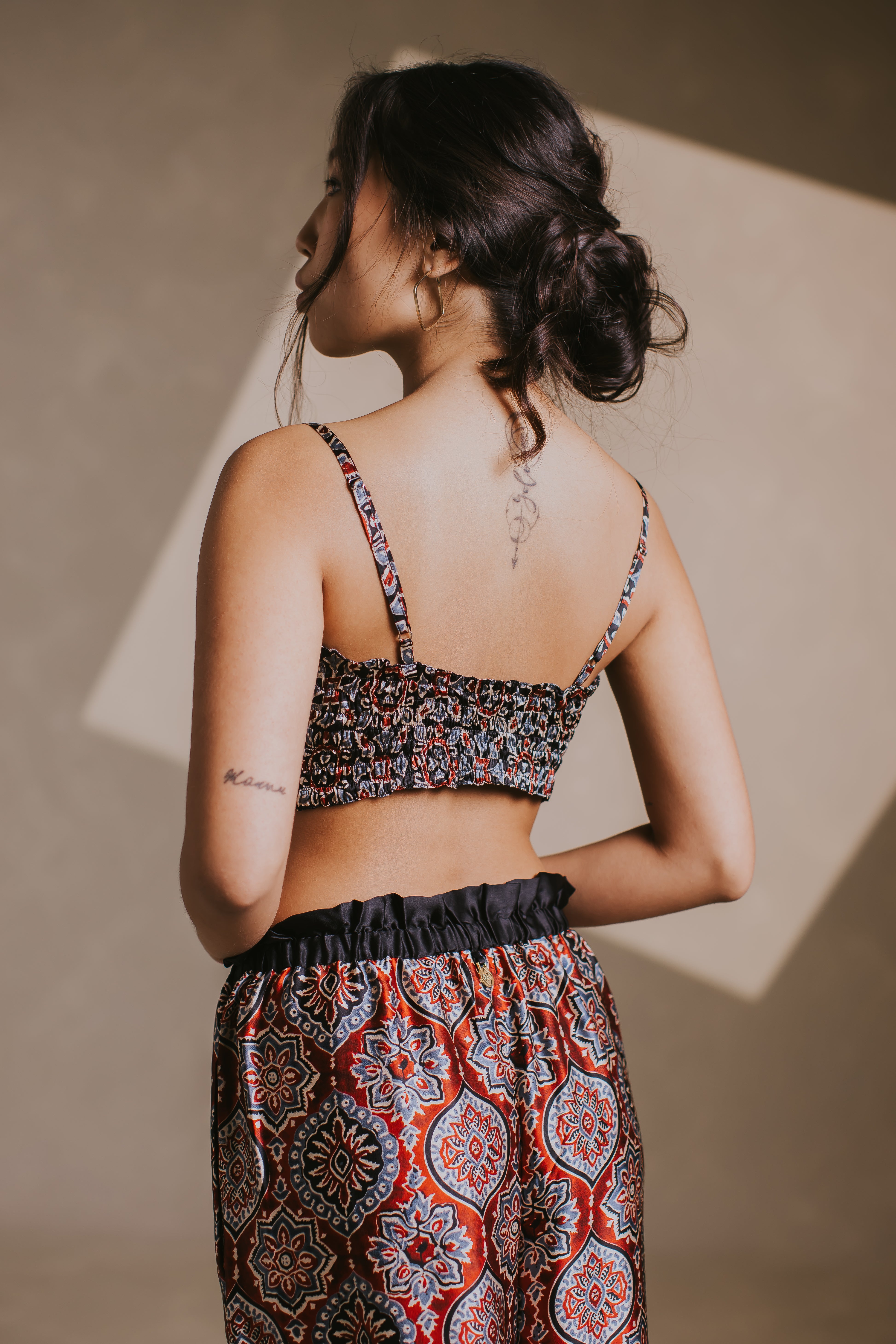 Black Modal Silk Breeze Top