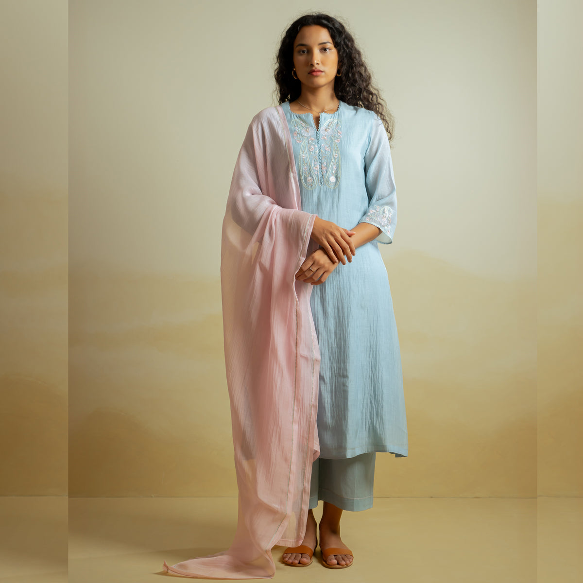 Charlotte chanderi Kurta Set