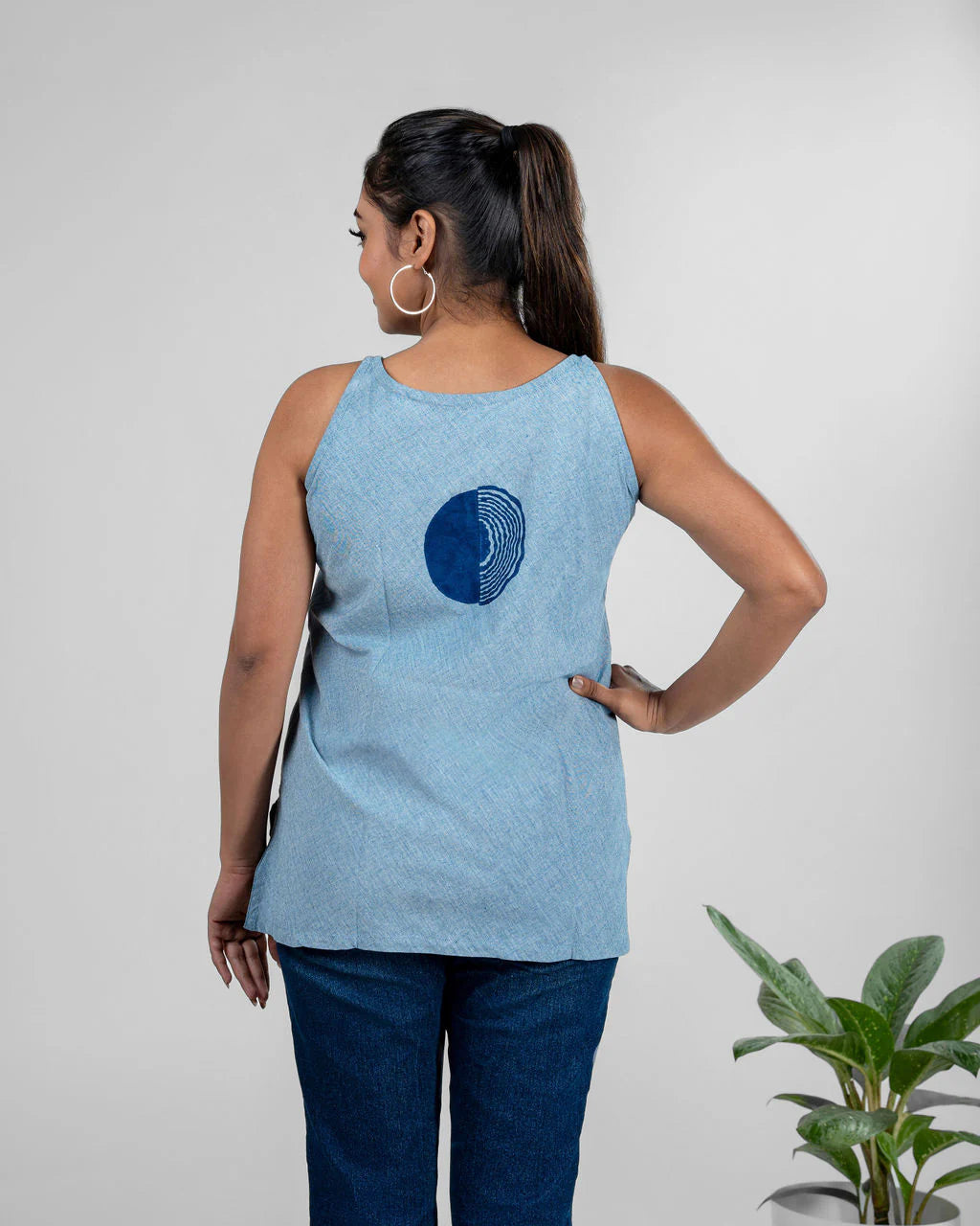Indigo Handspun & Handwoven Priya Top