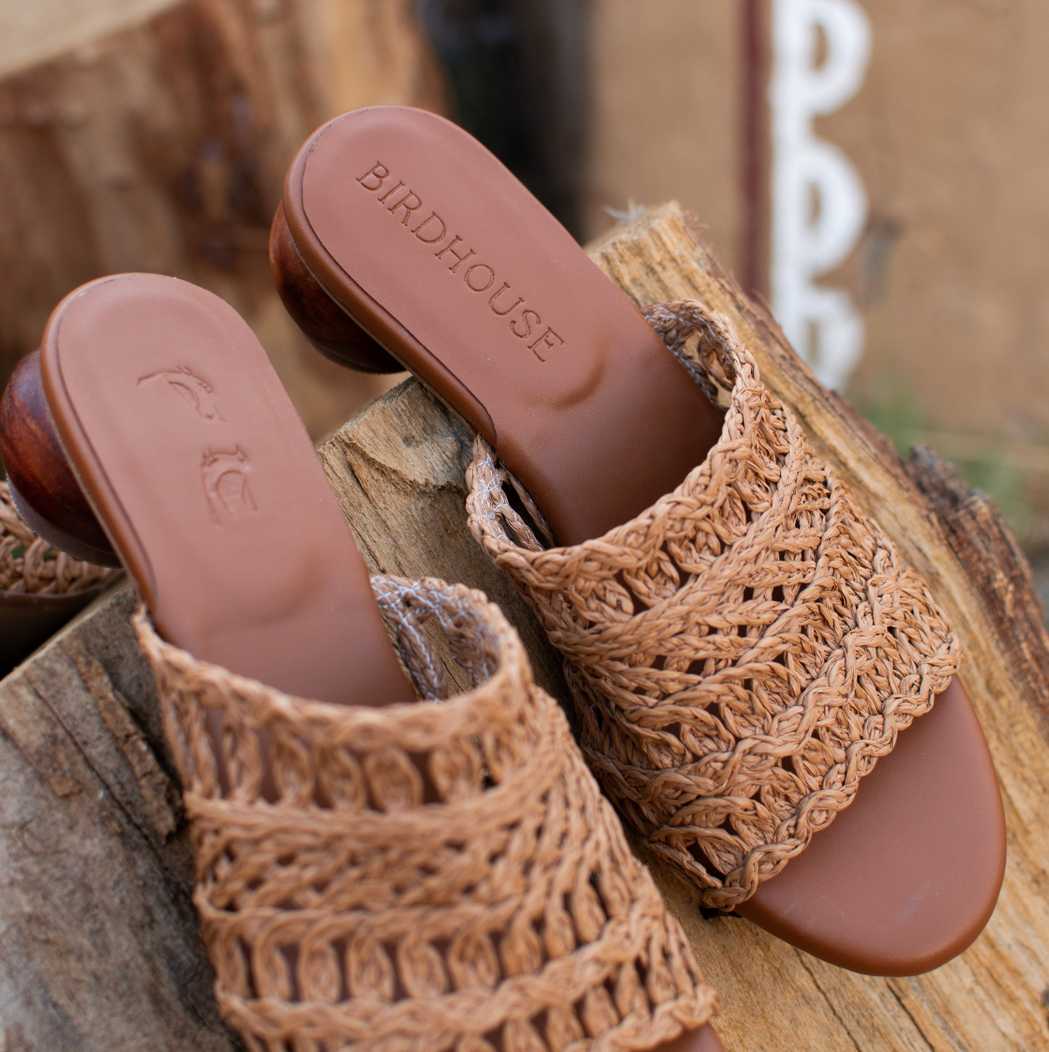 Dark Tan  Baya Matka Heels