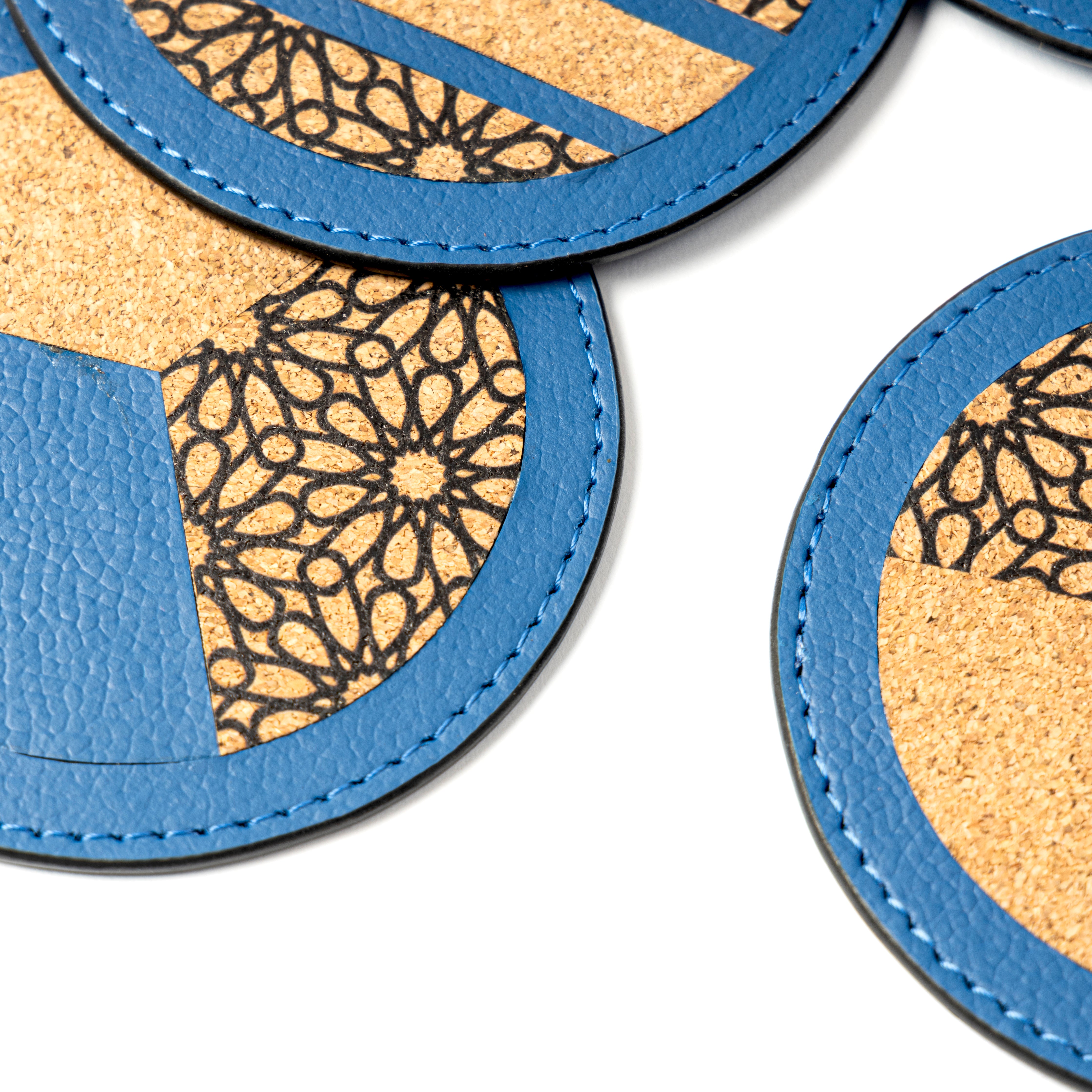 Blue eco friendly coasters