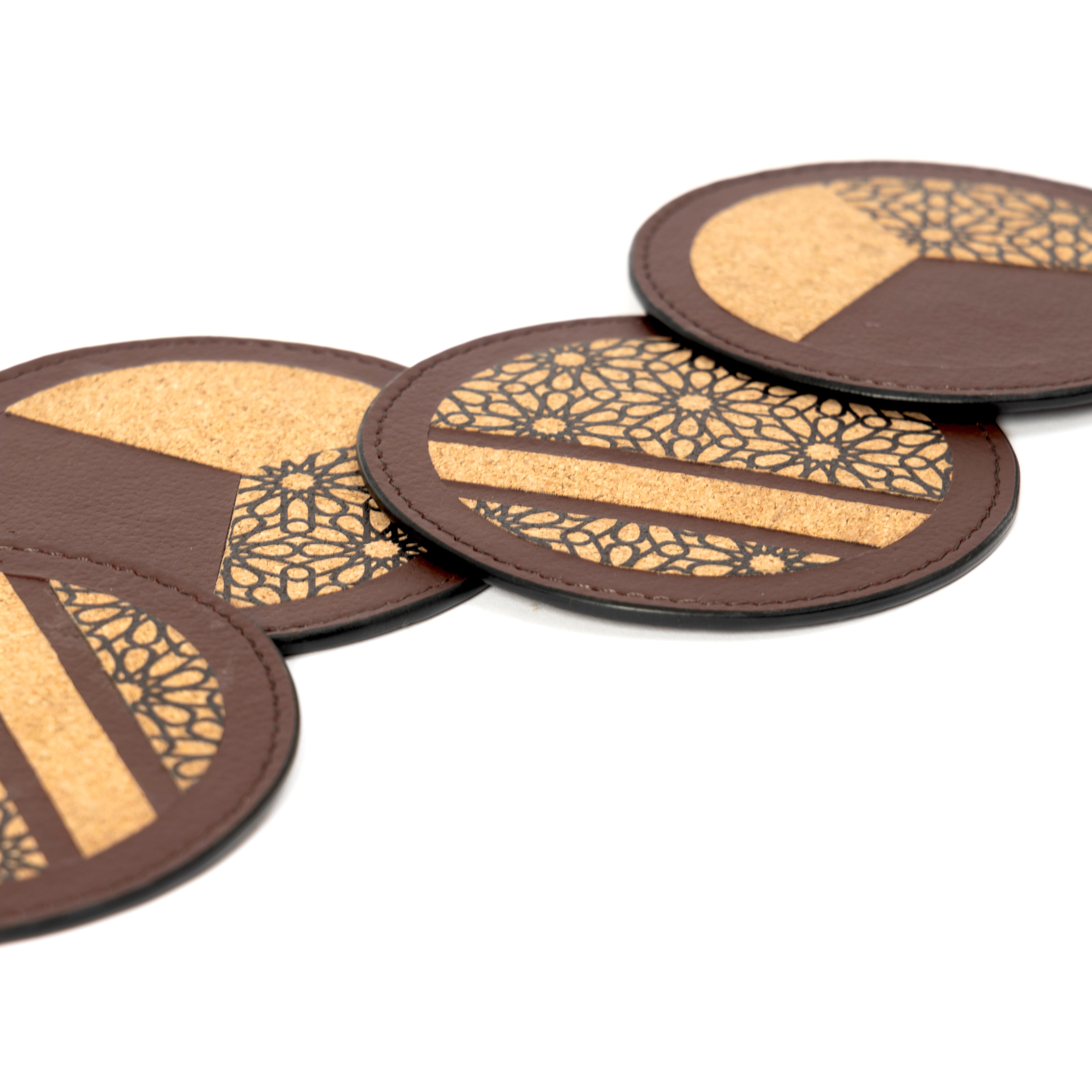 Brown eco friendly coaster