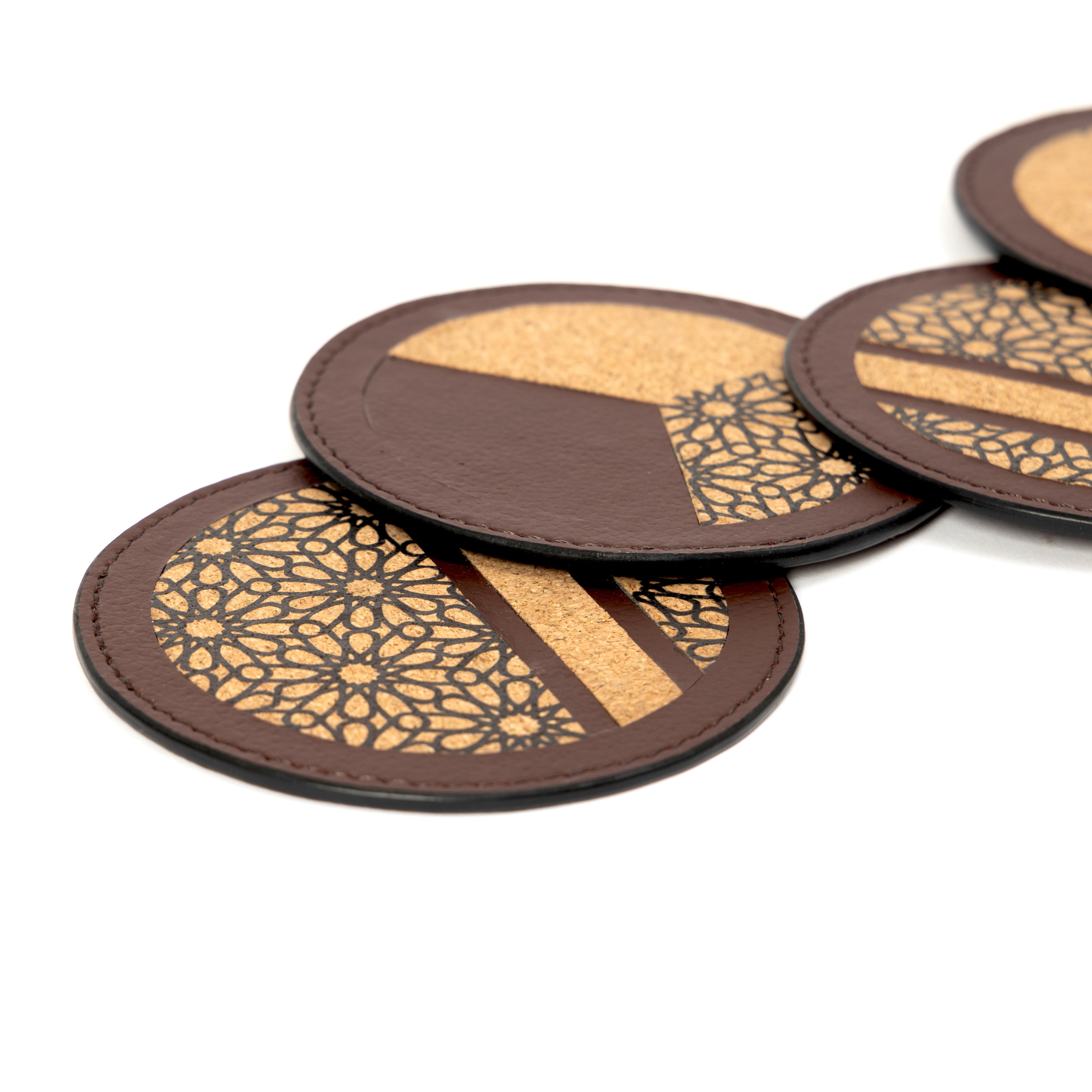 Brown eco friendly coaster